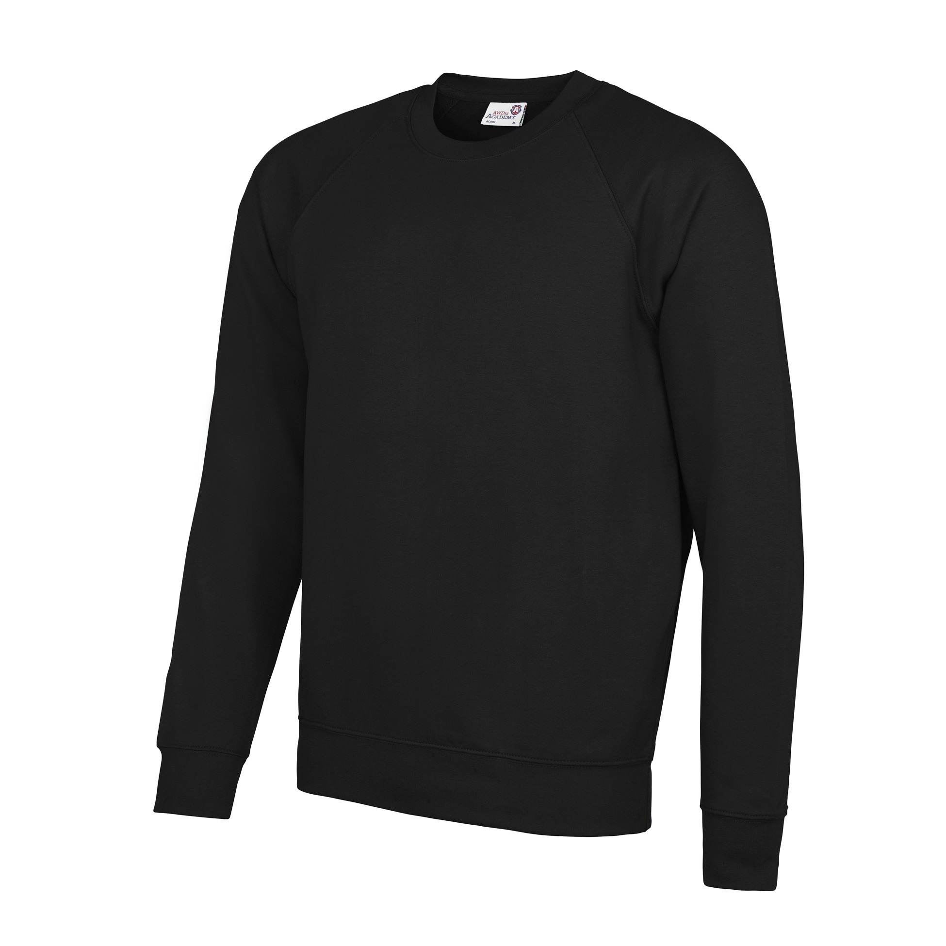 AWDis Academy Raglan Sweatshirt AC001 Adult/Teen Boy Girl Plain Uniform Jumper - Picture 10 of 32