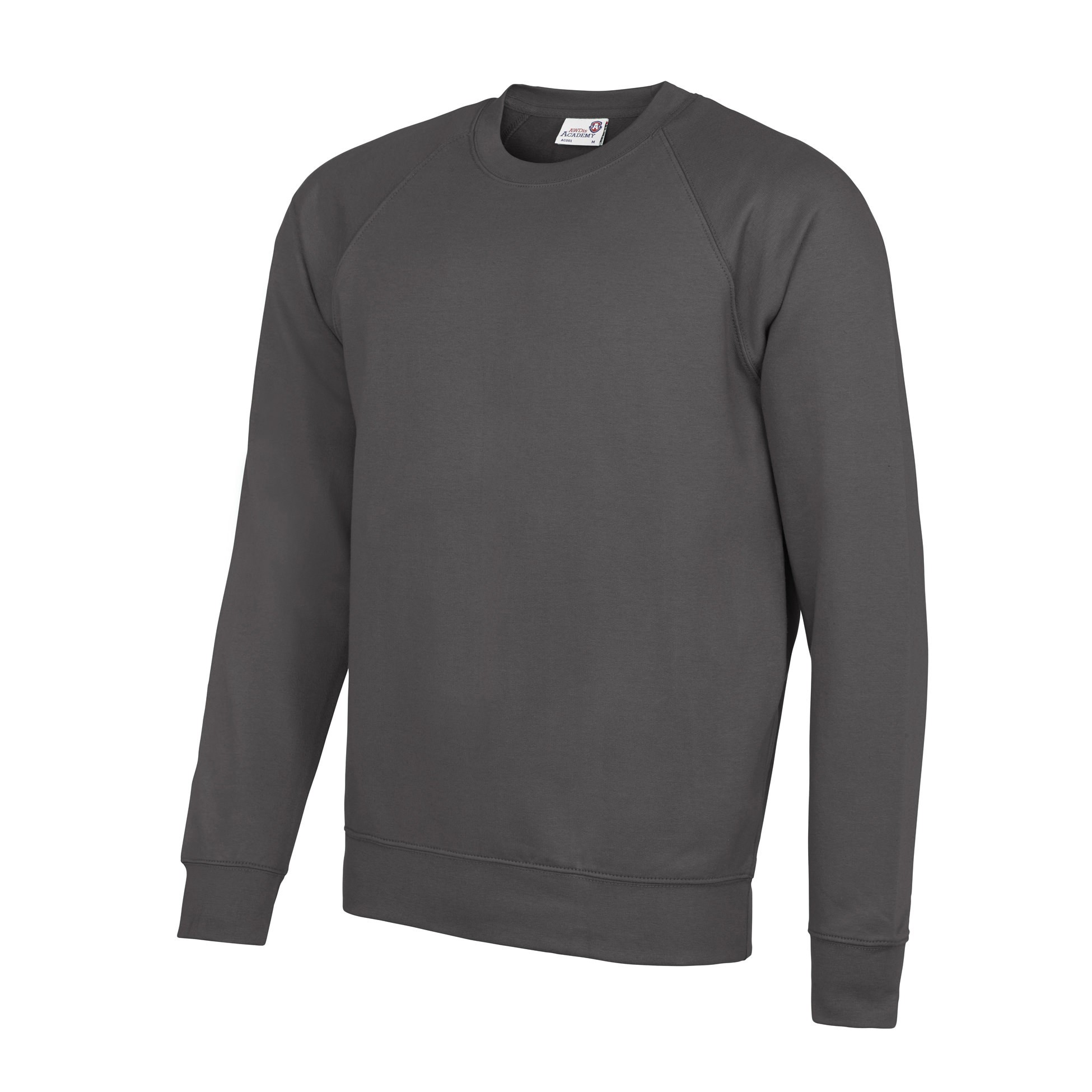 AWDis Academy Raglan Sweatshirt AC001 Adult/Teen Boy Girl Plain Uniform Jumper - Picture 14 of 32