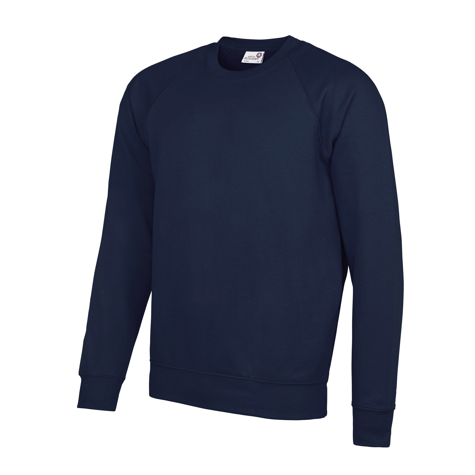 AWDis Academy Raglan Sweatshirt AC001 Adult/Teen Boy Girl Plain Uniform Jumper - Picture 22 of 32