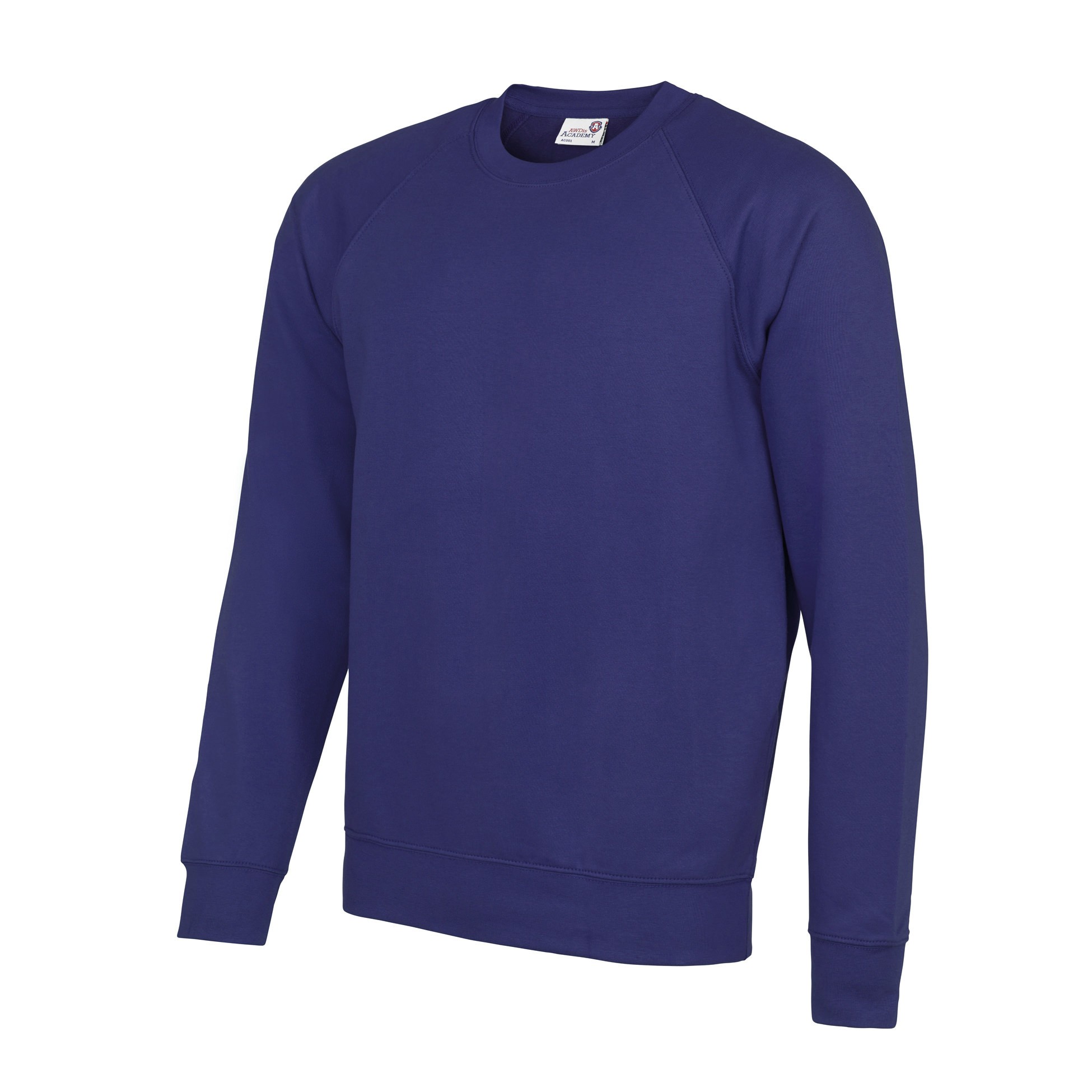 AWDis Academy Raglan Sweatshirt AC001 Adult/Teen Boy Girl Plain Uniform Jumper - Picture 24 of 32