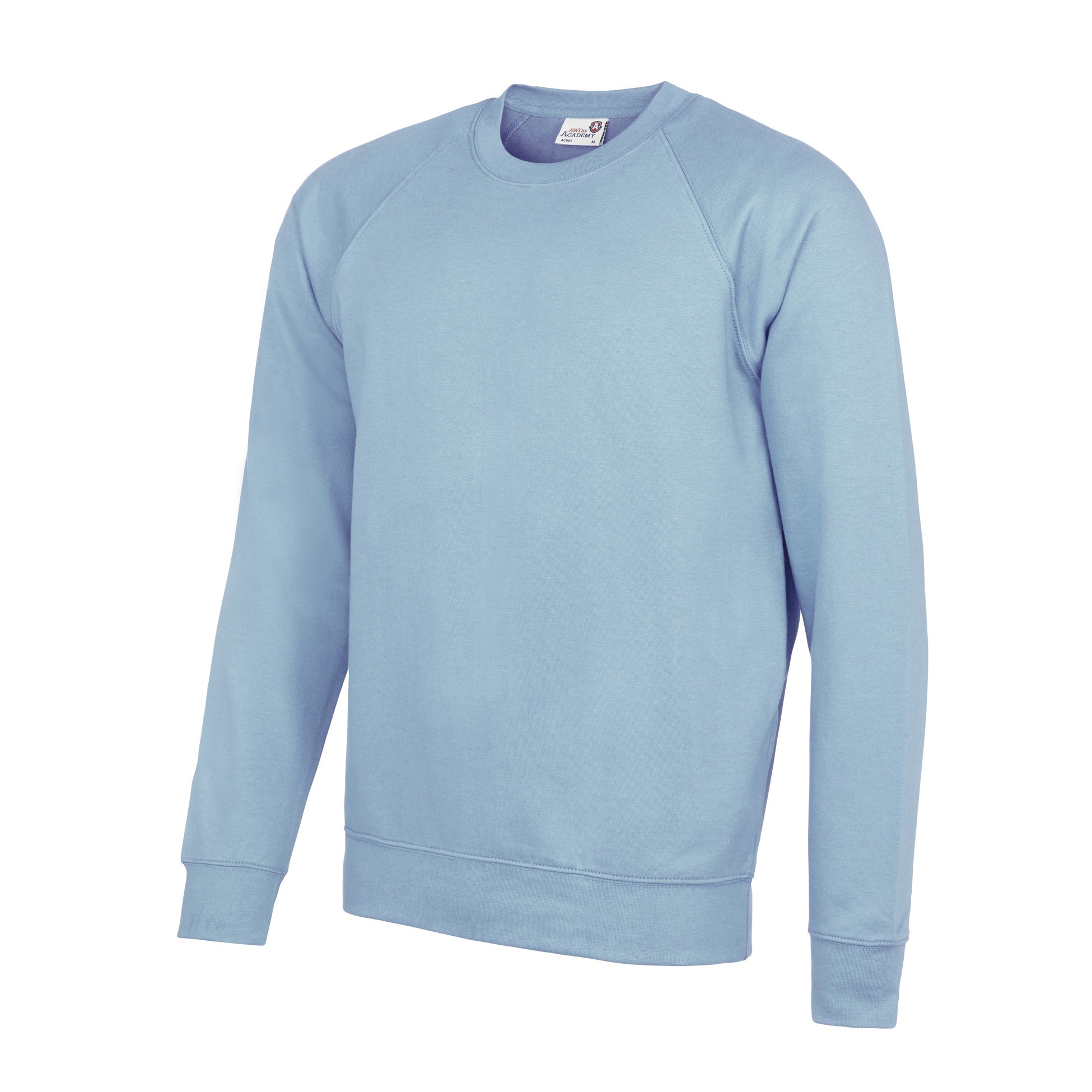 AWDis Academy Raglan Sweatshirt AC001 Adult/Teen Boy Girl Plain Uniform Jumper - Picture 22 of 34
