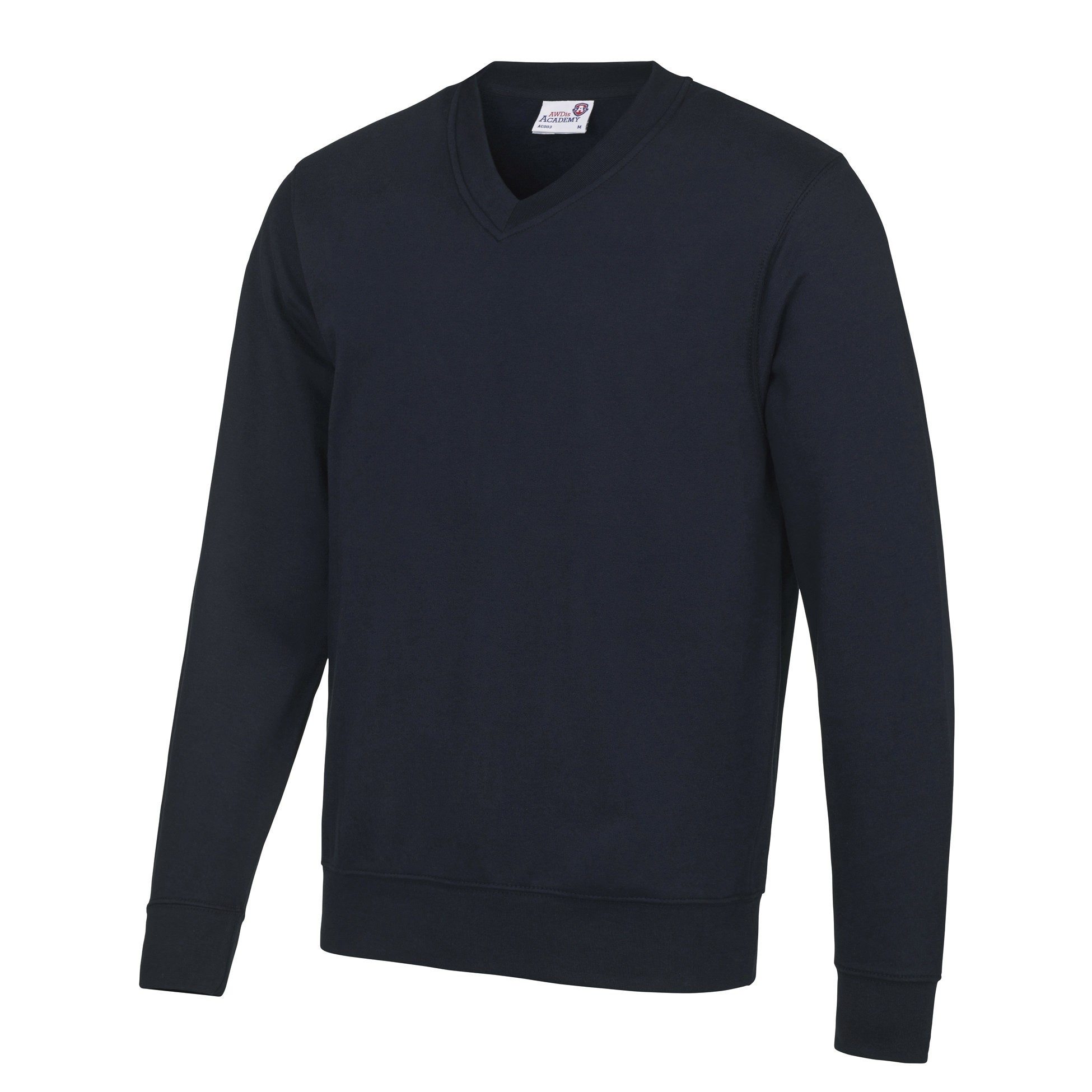 AWDis Academy sweatshirt AC003 - Adult/Teen unisex V-neck Smart Uniform Jumper - Picture 12 of 14