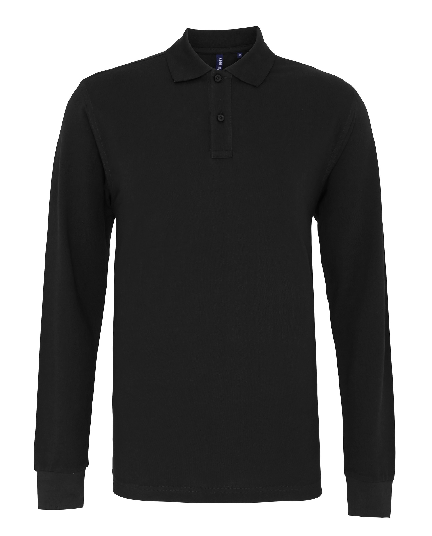 Asquith & Fox Men's Classic Fit Long Sleeved Polo AQ030 - Plain smart top |S-5XL - Picture 10 of 12