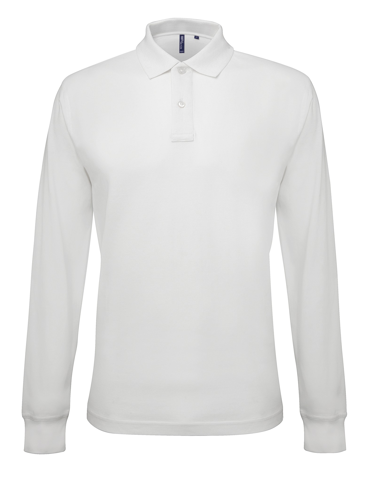 Asquith & Fox Men's Classic Fit Long Sleeved Polo AQ030 - Plain smart top |S-5XL - Picture 12 of 12
