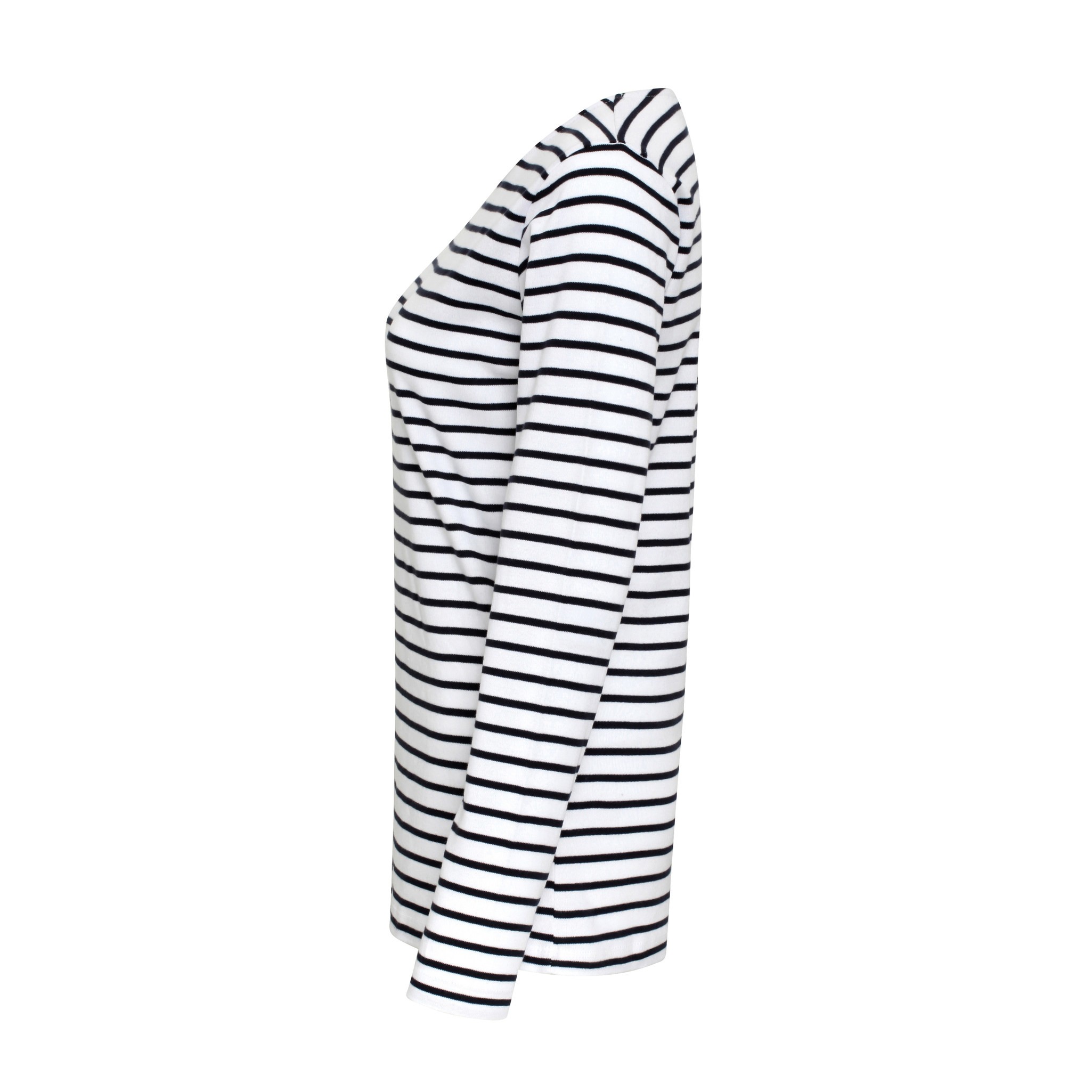 Asquith & Fox Women's Mariniere Coastal Long Sleeve Tee - striped cotton t-shirt - Picture 10 of 10