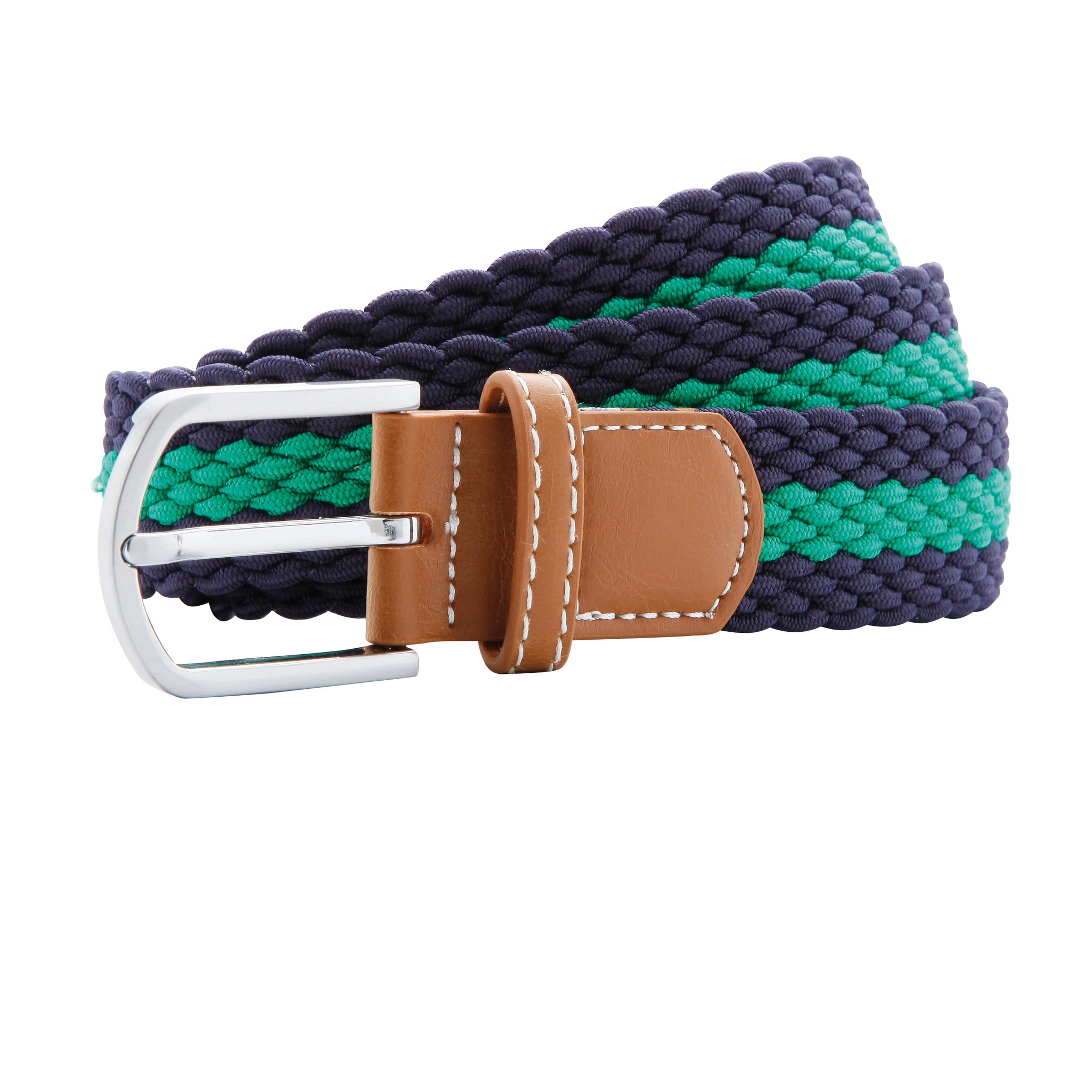 Cinturón elástico trenza de dos colores Asquith & Fox AQ901 - unisex ajustable - Imagen 7 de 11