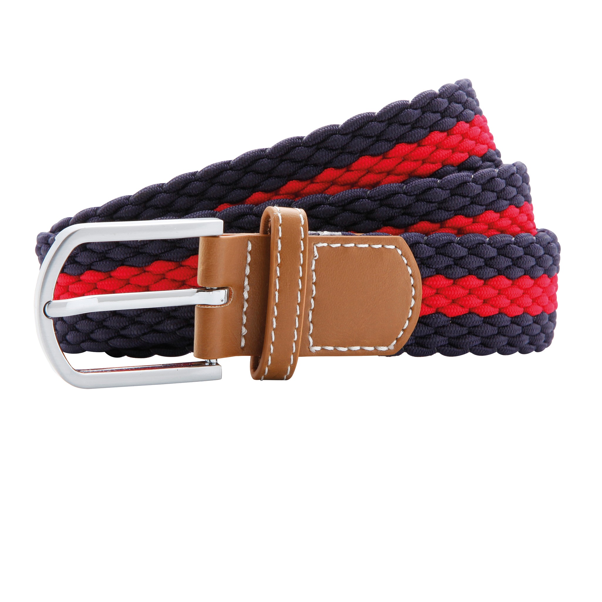 Cinturón elástico trenza de dos colores Asquith & Fox AQ901 - unisex ajustable - Imagen 9 de 11