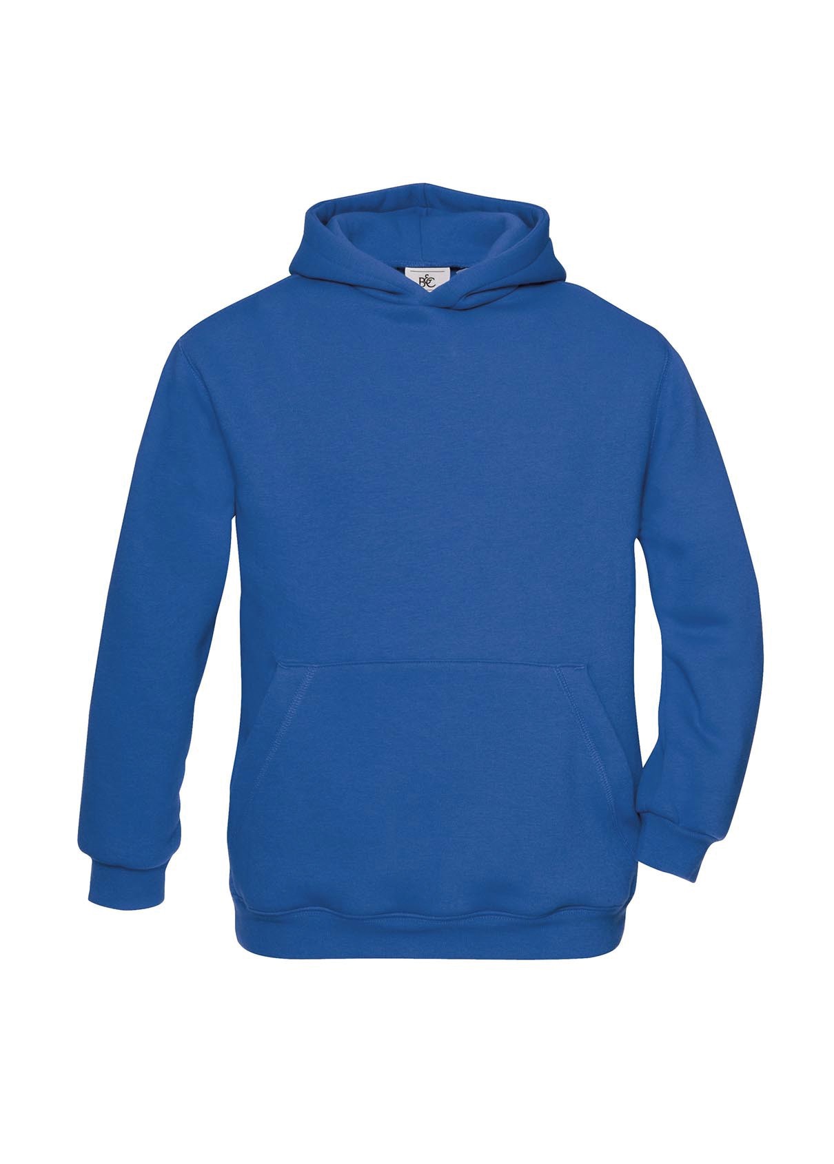 B&C Collection Kid's Hooded Sweatshirt WK681 - Boys Girls Plain Thick Hoodie - Picture 6 of 9