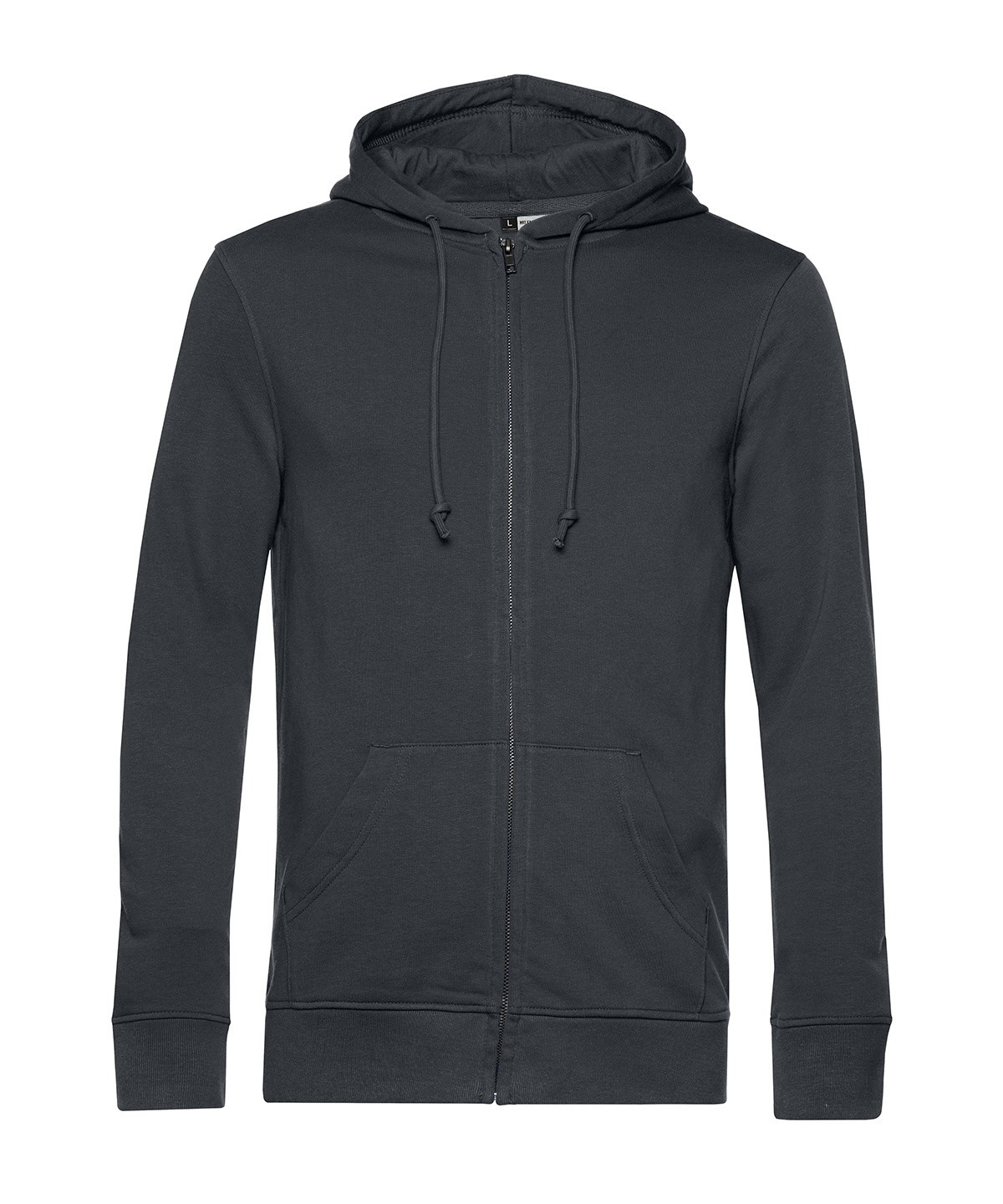 B&C Collection Organic Zipped Hoodie WU35B – Men’s Fleece Plain Pullover