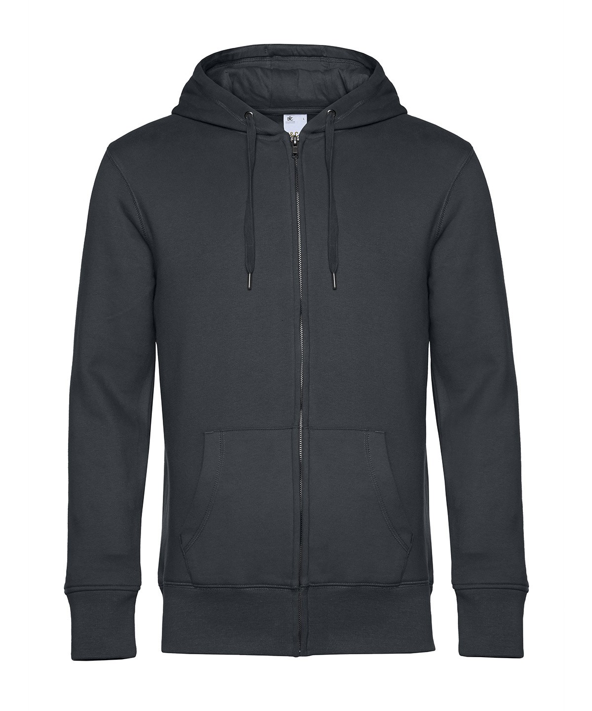 B&C Collection King Zipped Hoodie WU03K – Men’s Modern Style Sweatshirt