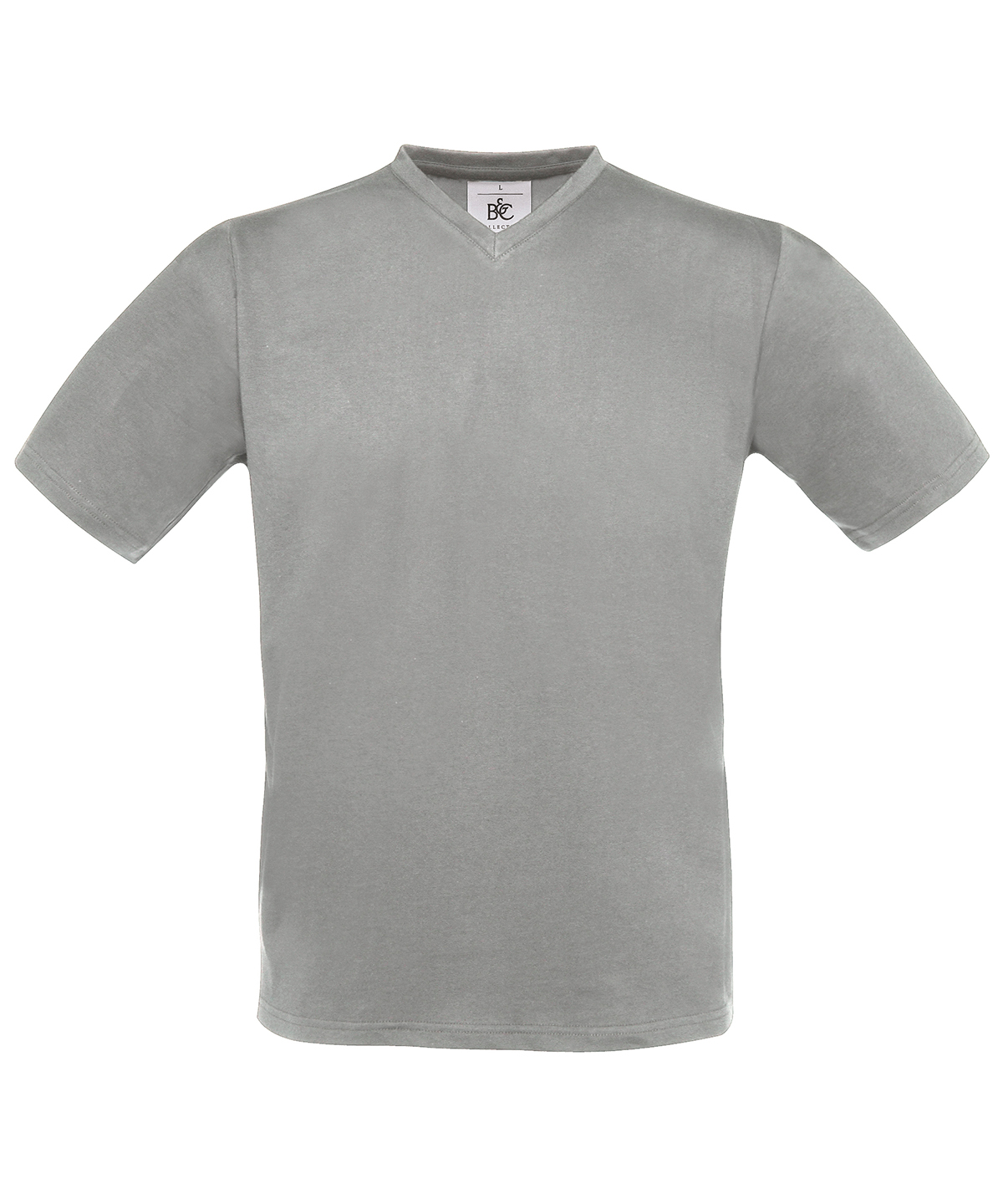 B&C Collection Men's V-Neck Short Sleeve T-Shirt TU006 - Plain Cotton Tee Top - Picture 7 of 8