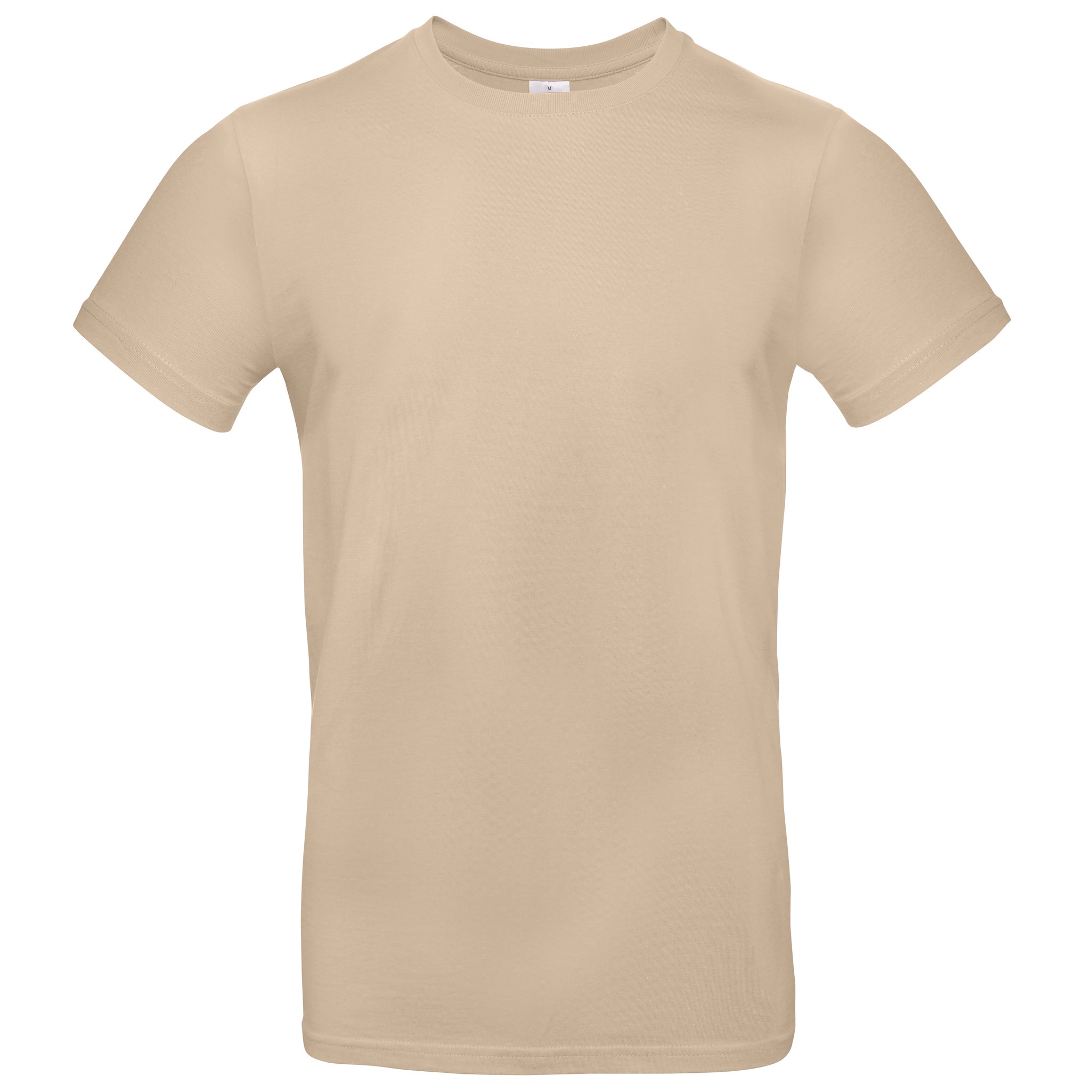 B&C Collection #E190 TU03T – Mens Plain Cotton T-Shirt Mid Weight Straight F