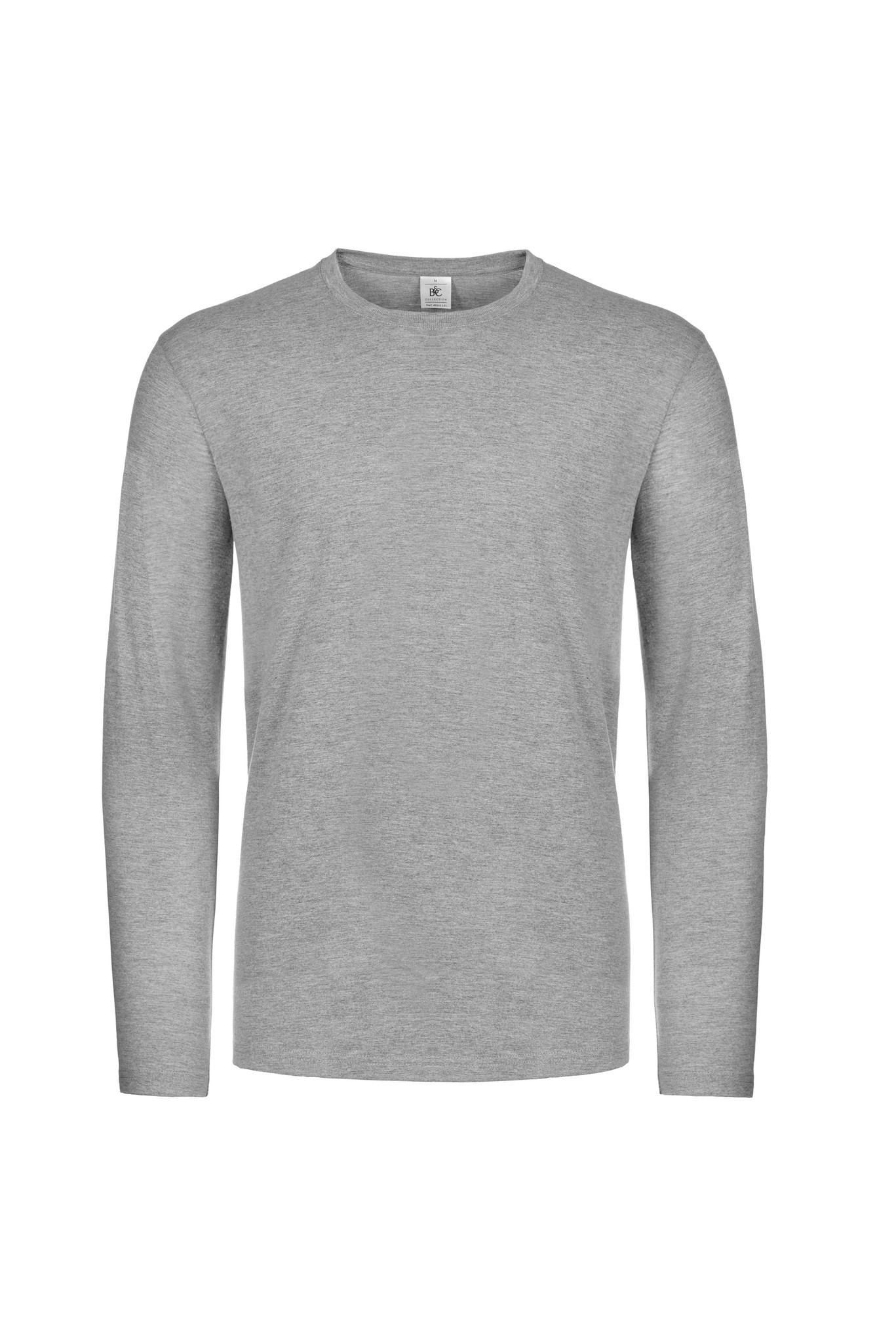 B&C Collection Men's Long Sleeve T-Shirt TU07T - Adult Casual Slim Fit Plain Tee - Picture 14 of 19