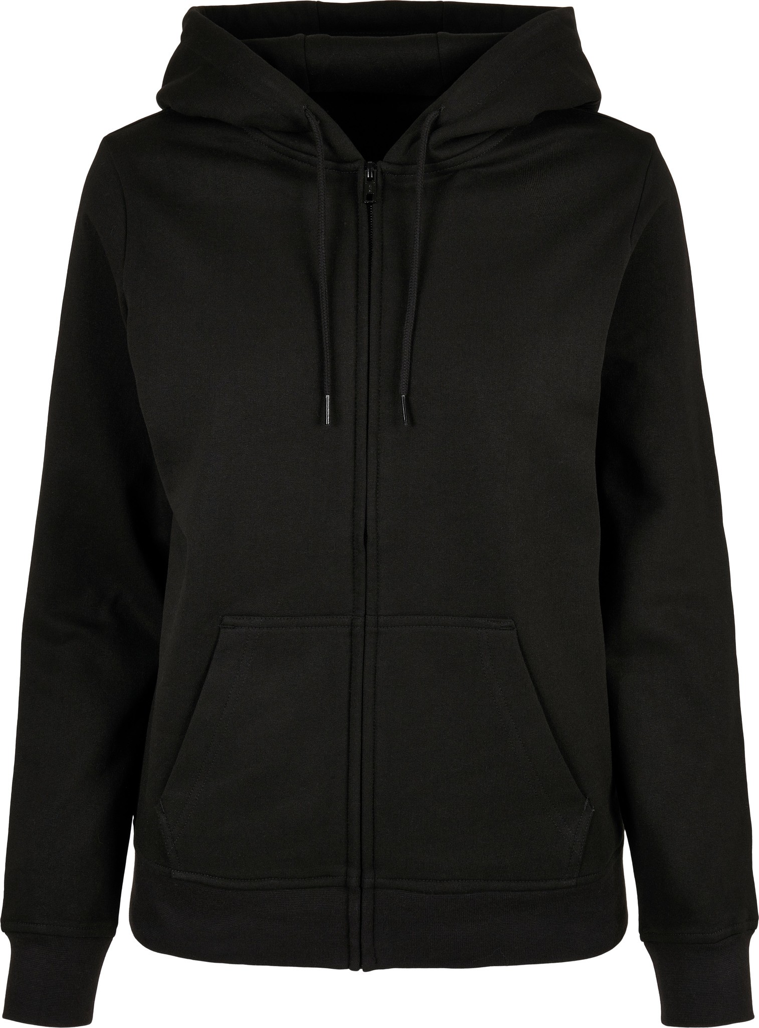 Build Your Brand Basic Women’s basic zip hoodie – Hood, Set-in sleeve