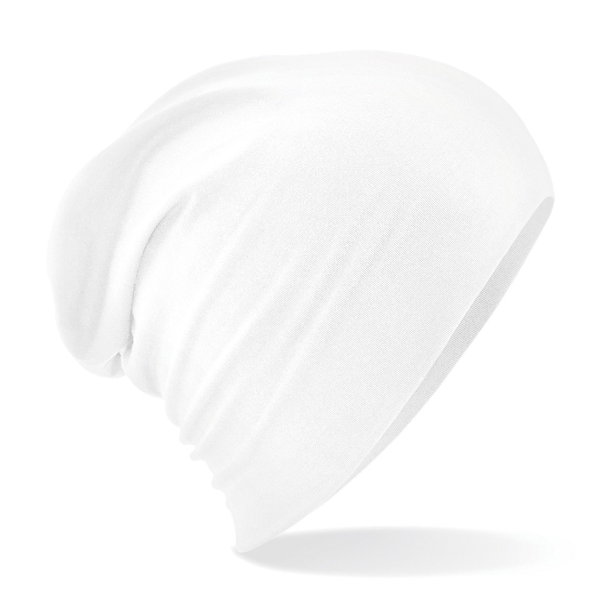 Gorro holgado de algodón con dobladillo - Beechfield ligero informal elástico micro tejido sombrero - Imagen 10 de 10