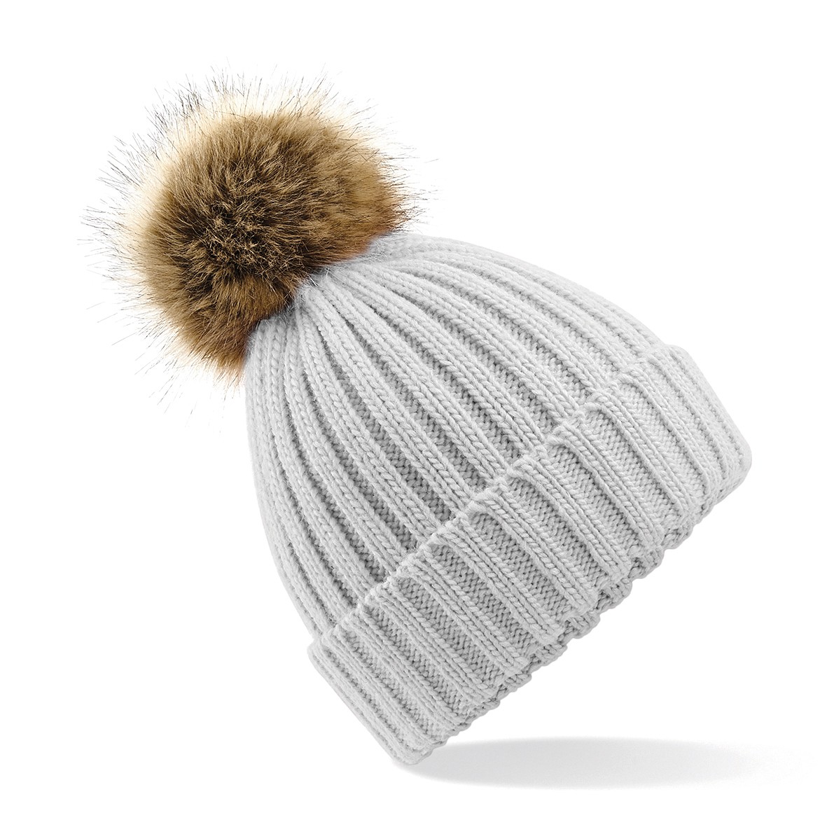 Beechfield Piel Pop Pom Gorro Grueso B412 - Gorra de Lana Bobble Tejida - Imagen 13 de 17