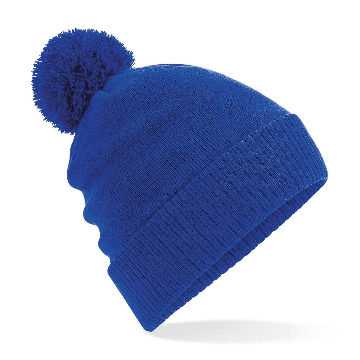 Beechfield Thermal Snowstar Beanie B439 - Gorro acanalado con puños holgados Pom Pom - Imagen 12 de 12