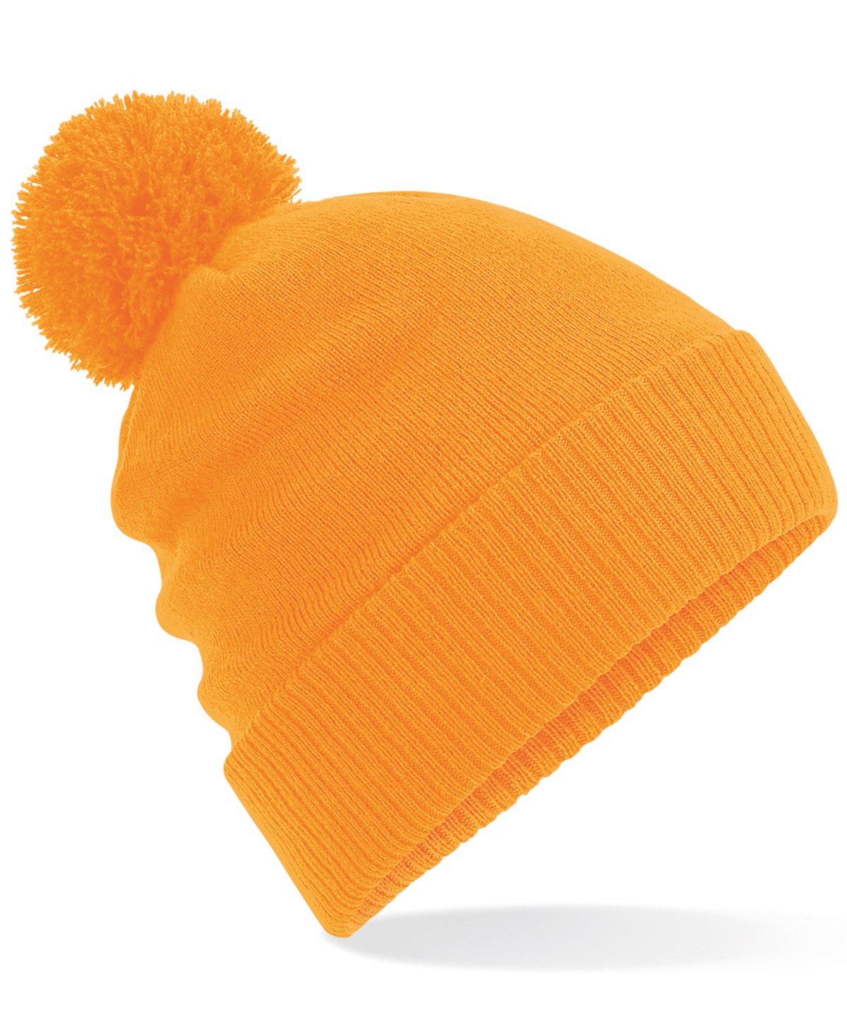 Beechfield Thermal Snowstar Beanie B439 - Gorro acanalado con puños holgados Pom Pom - Imagen 8 de 12