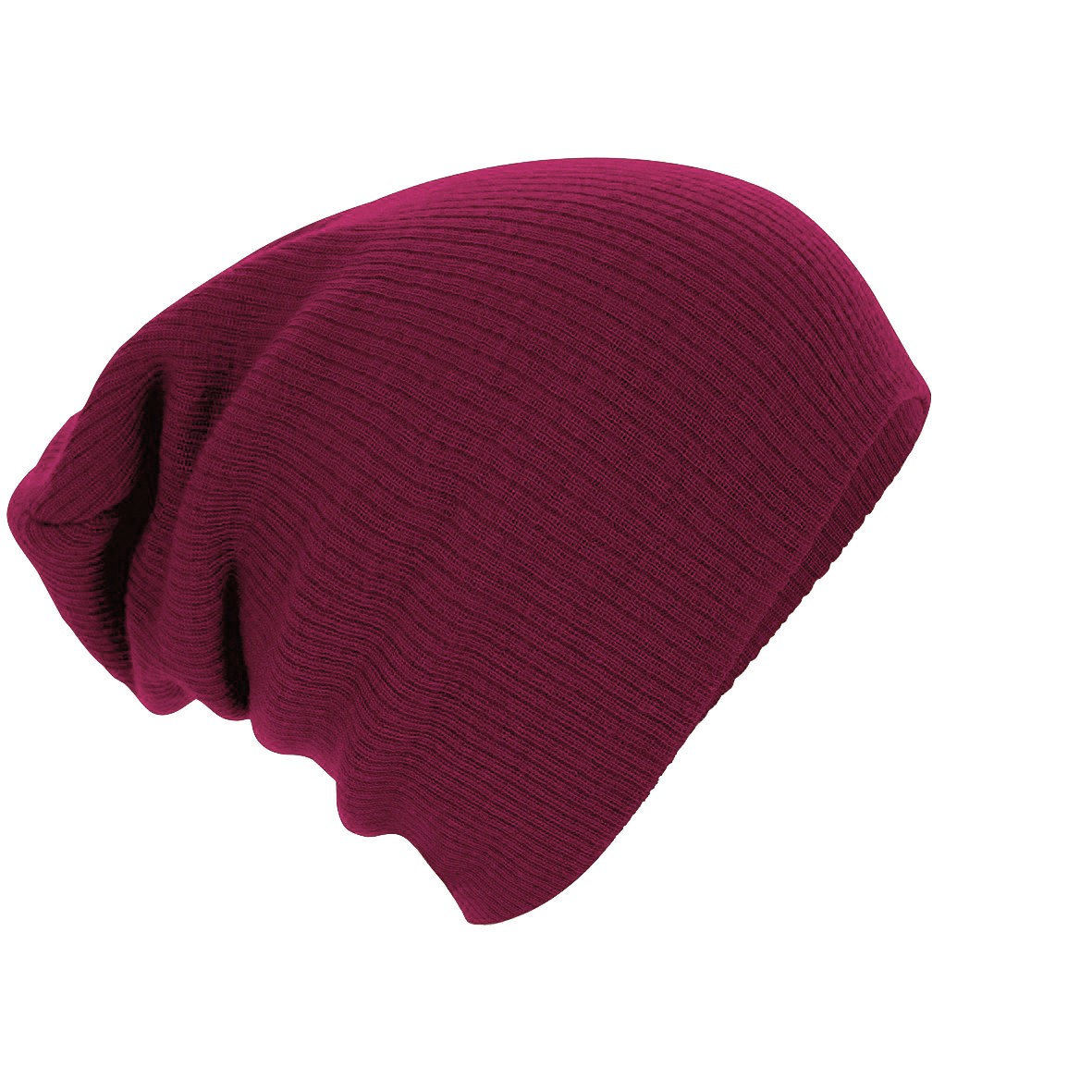 Gorro Slouch Unisex B461 - Beechfield Informal Elegante Suave Acanalado Tejido Cálido Sombrero - Imagen 8 de 10
