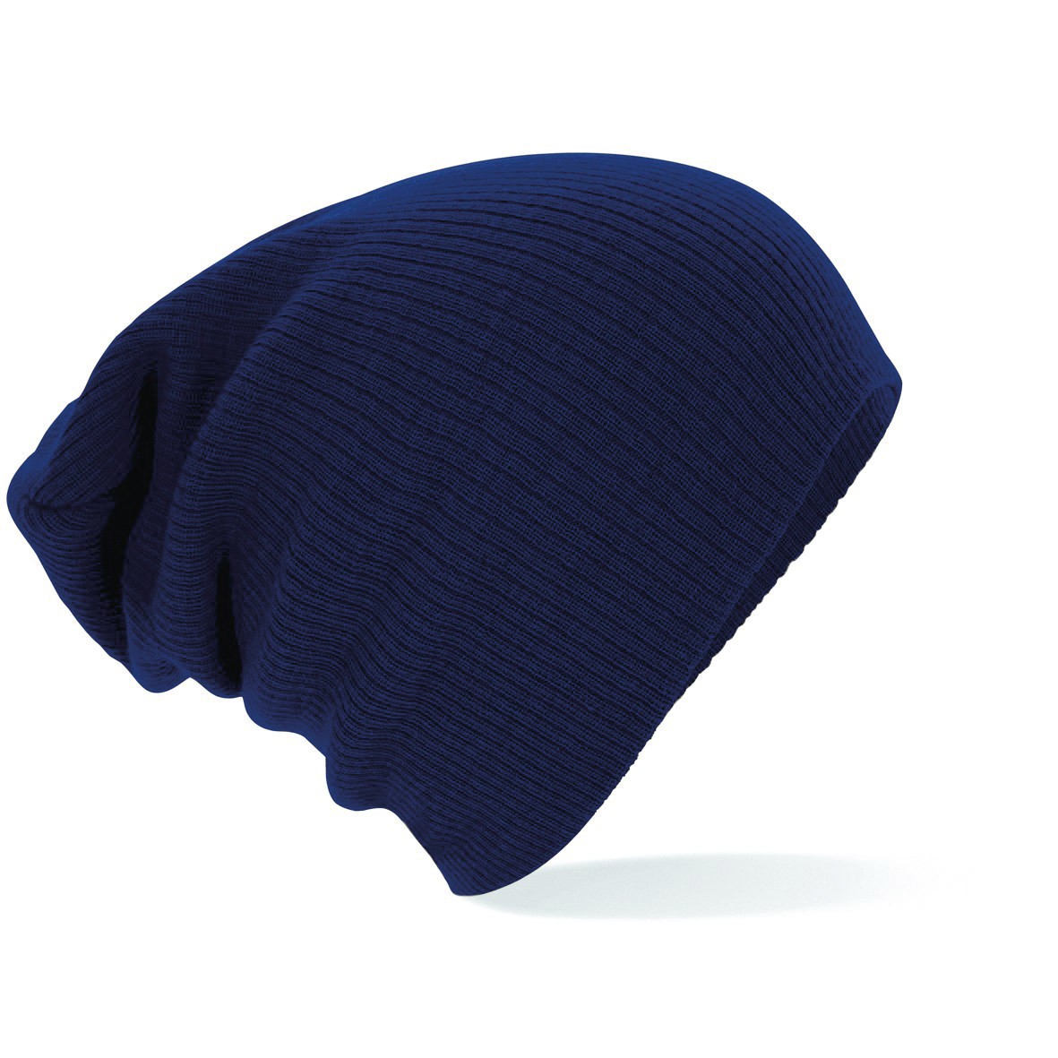Gorro Slouch Unisex B461 - Beechfield Informal Elegante Suave Acanalado Tejido Cálido Sombrero - Imagen 9 de 10