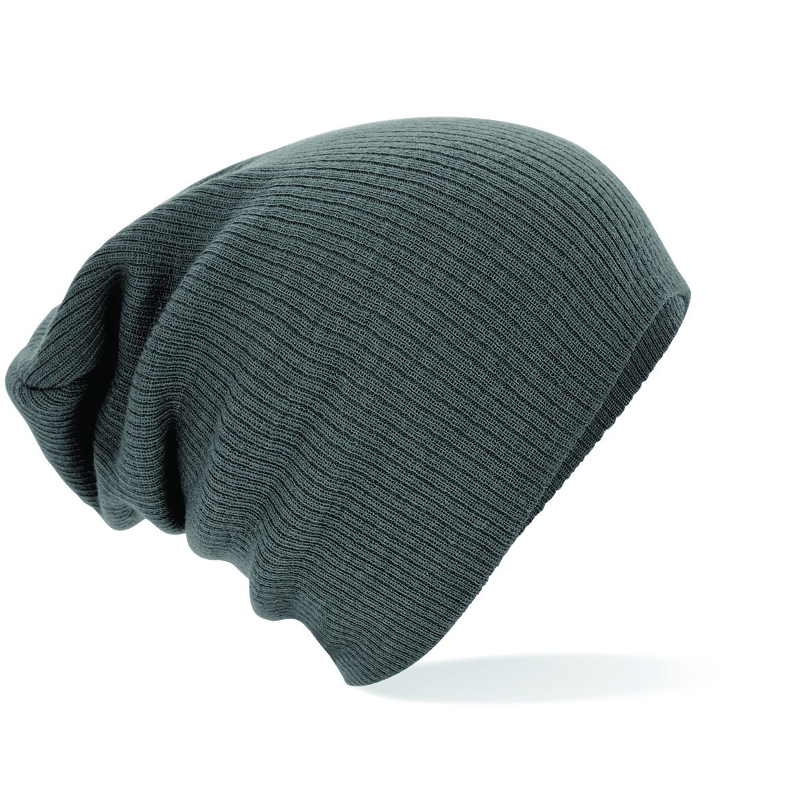 Gorro Slouch Unisex B461 - Beechfield Informal Elegante Suave Acanalado Tejido Cálido Sombrero - Imagen 10 de 10