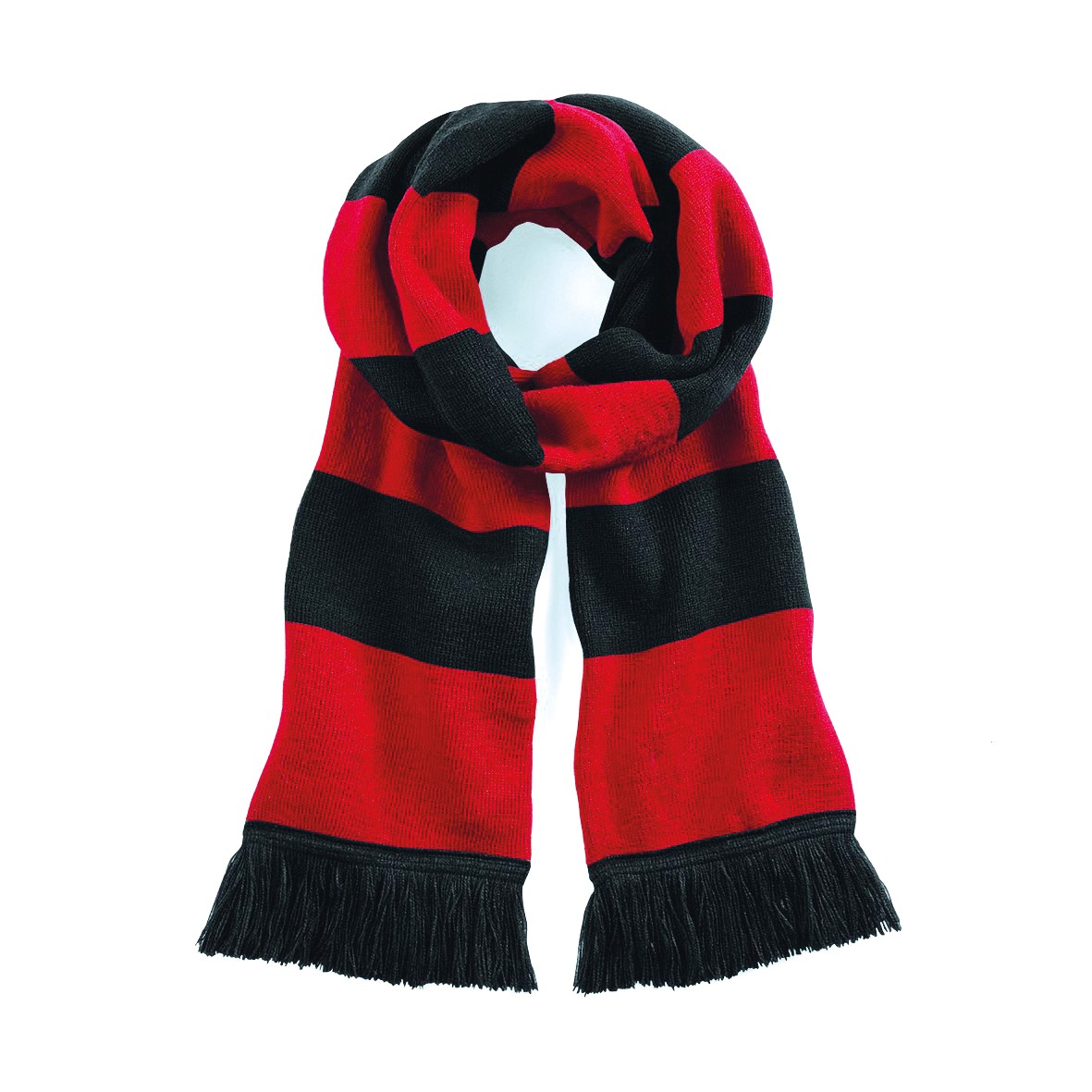 Beechfield Stadium Scarf B479 - Striped Unisex Team Winter Accessory