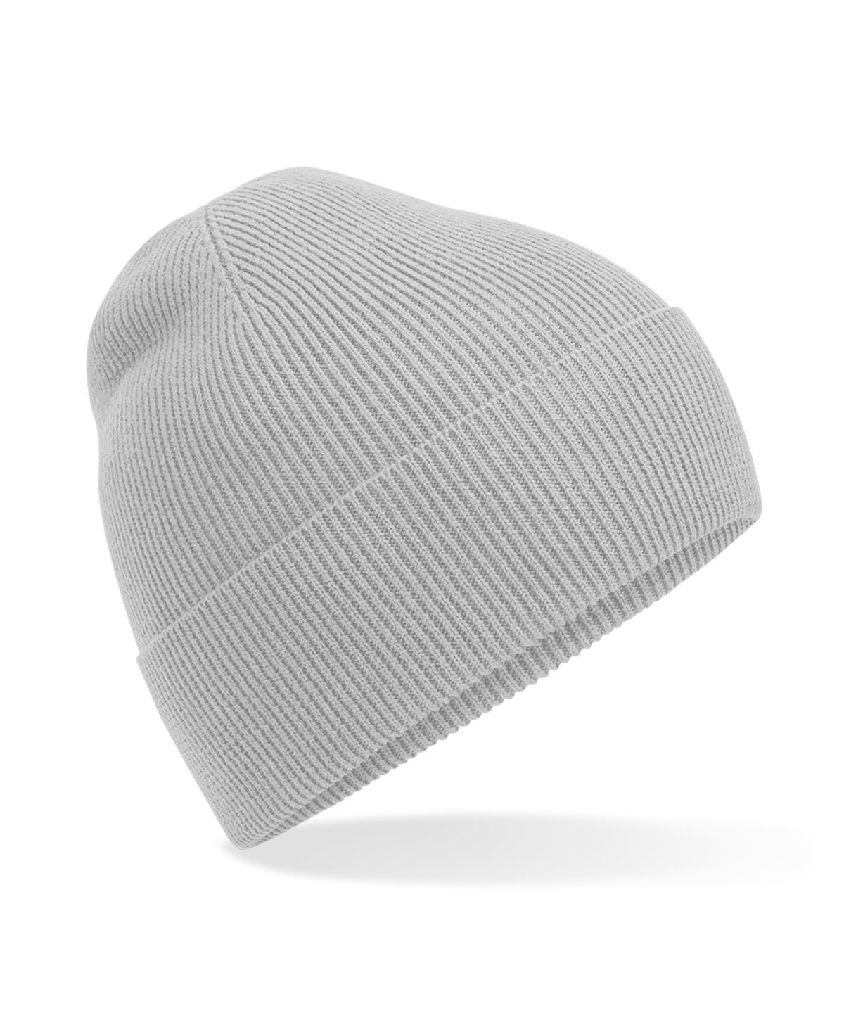 Beechfield Organic Cotton Fine Knit Beanie B51N - Lightweight Relaxed Fit Hat - Picture 10 of 12