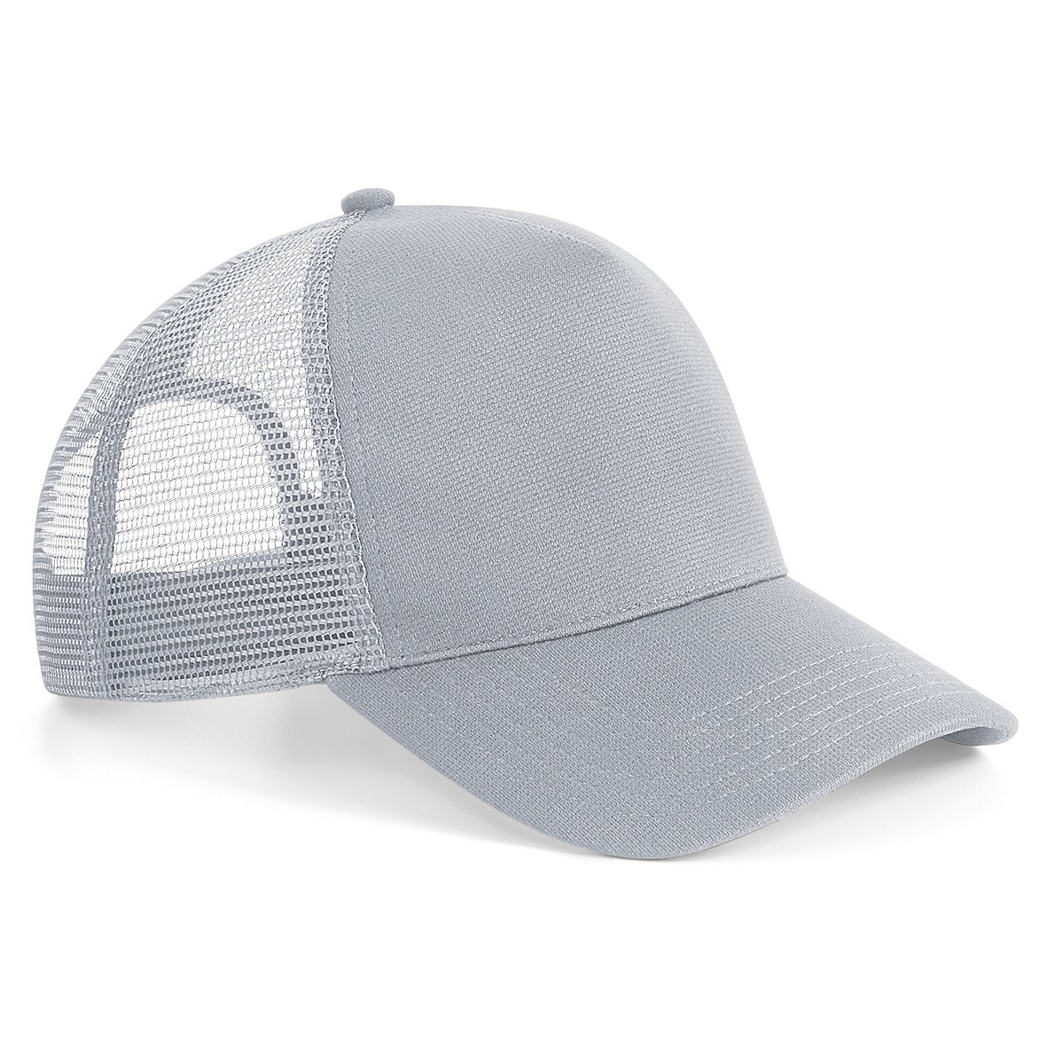 Beechfield Microknit Snapback Trucker B642 - Gorra de béisbol precurvada Peak Sun - Imagen 12 de 13
