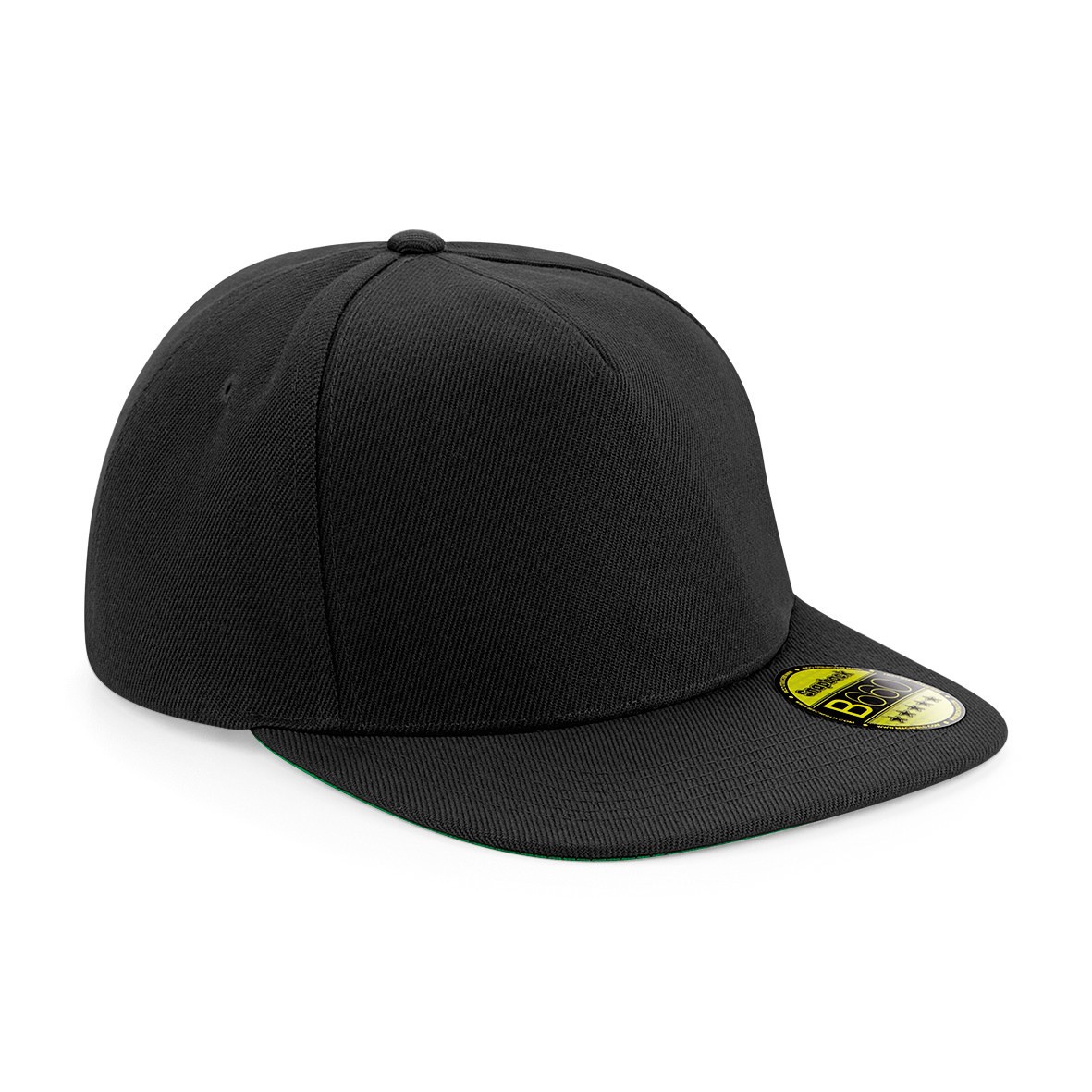 Beechfield Original Flat Peak Snapback - Estilo Retro Verde Underpeak Prendas para la cabeza - Imagen 9 de 25