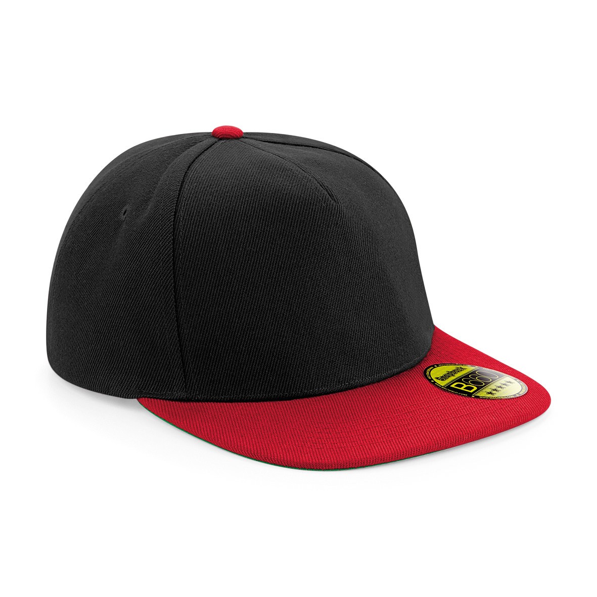 Beechfield Original Flat Peak Snapback - Estilo Retro Verde Underpeak Prendas para la cabeza - Imagen 11 de 25