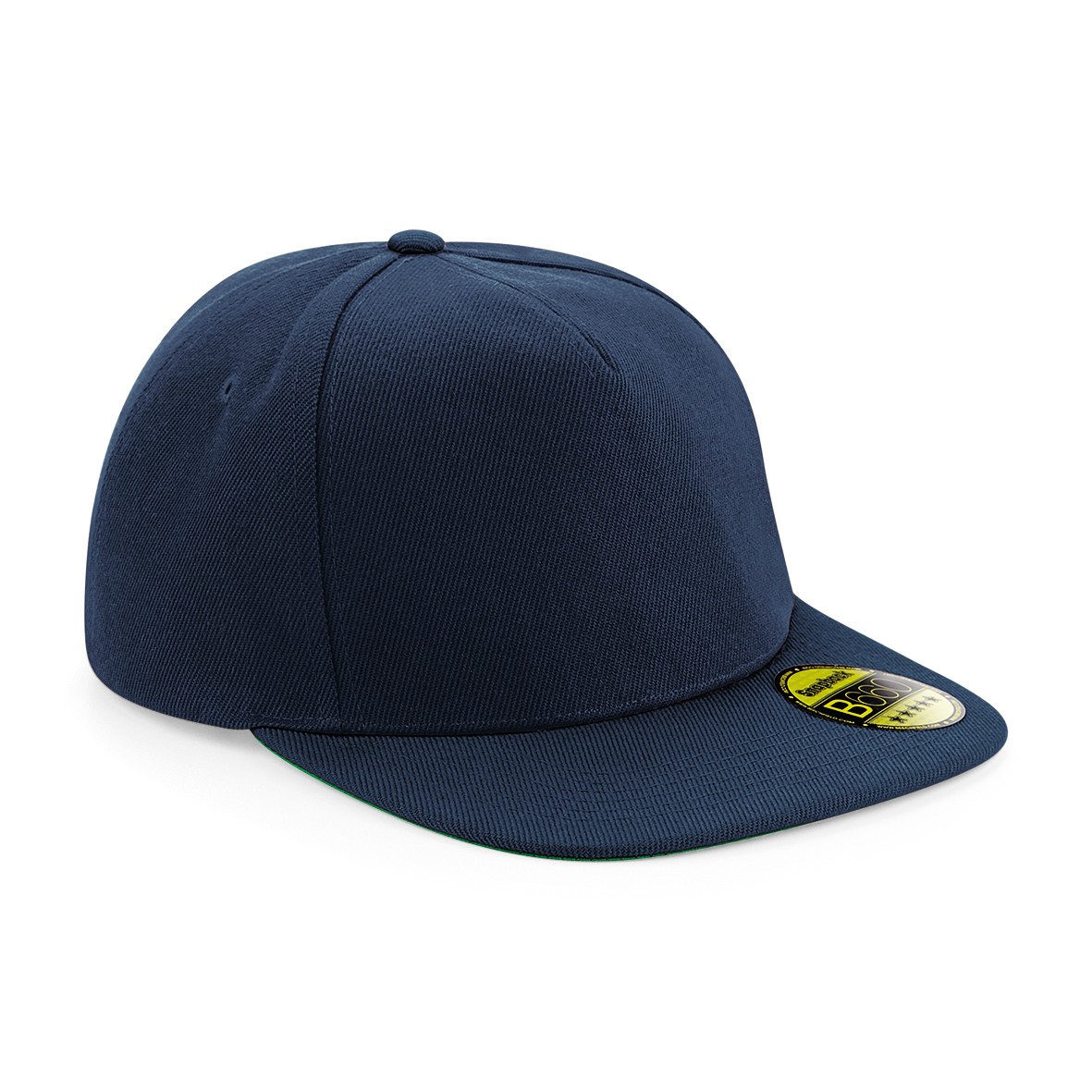 Beechfield Original Flat Peak Snapback - Estilo Retro Verde Underpeak Prendas para la cabeza - Imagen 18 de 25
