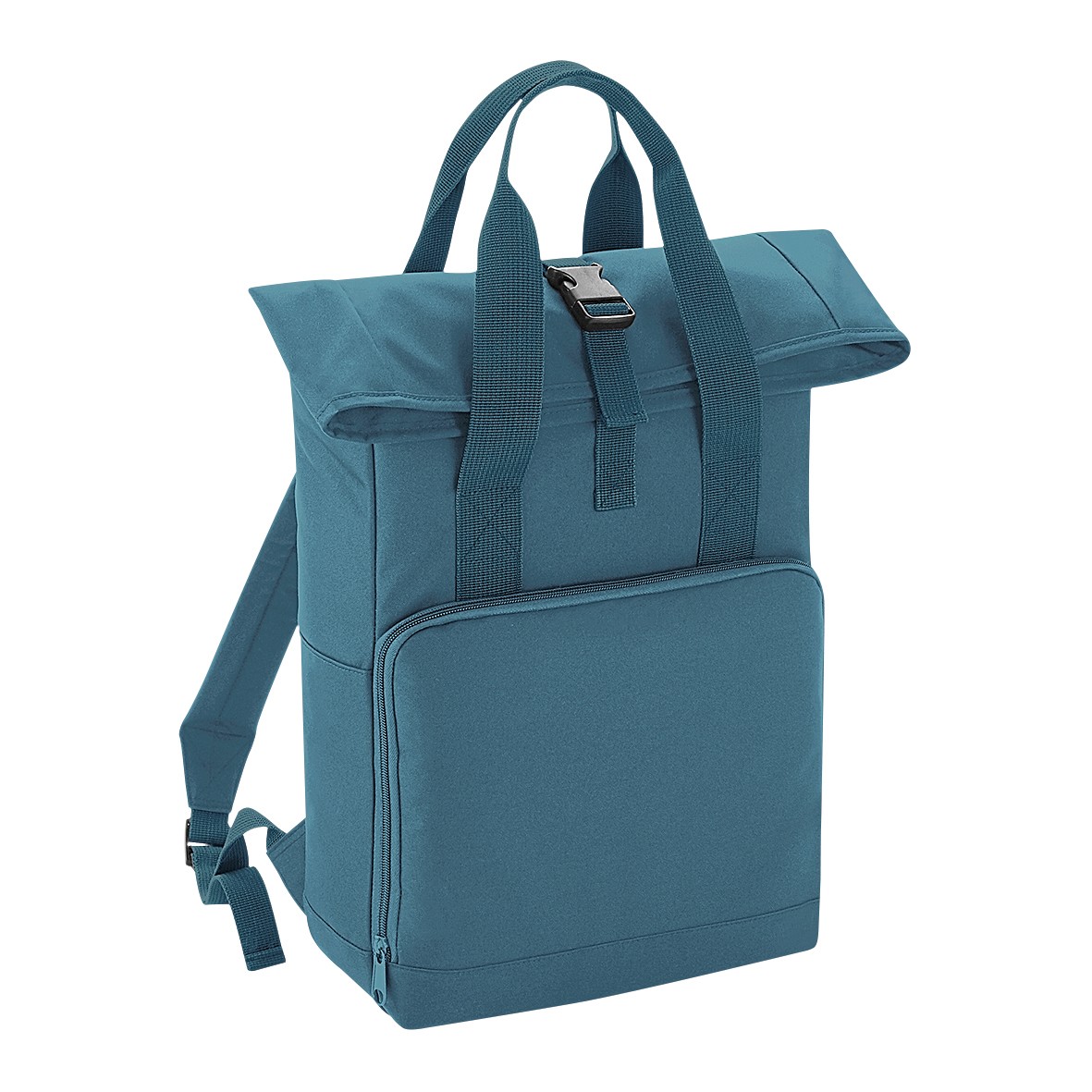 BagBase Twin Handle Roll-Top Backpack BG118 – Polyester Rucksack Travelling Bag