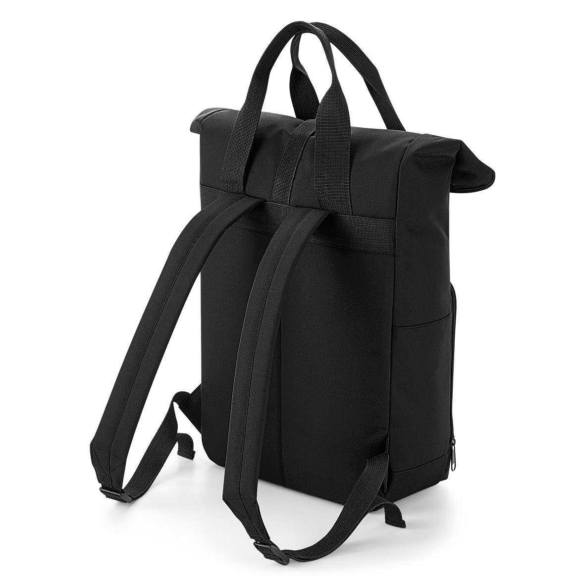 BagBase Twin Handle Roll-Top Backpack BG118 - Polyester Rucksack Travelling Bag - Picture 9 of 22