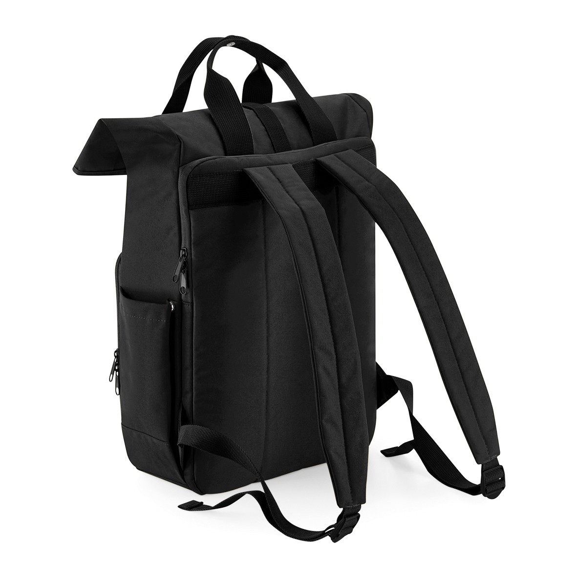 BagBase Recycled Twin Handle Roll-Top Laptop Backpack BG118L – Roll-Top Closure