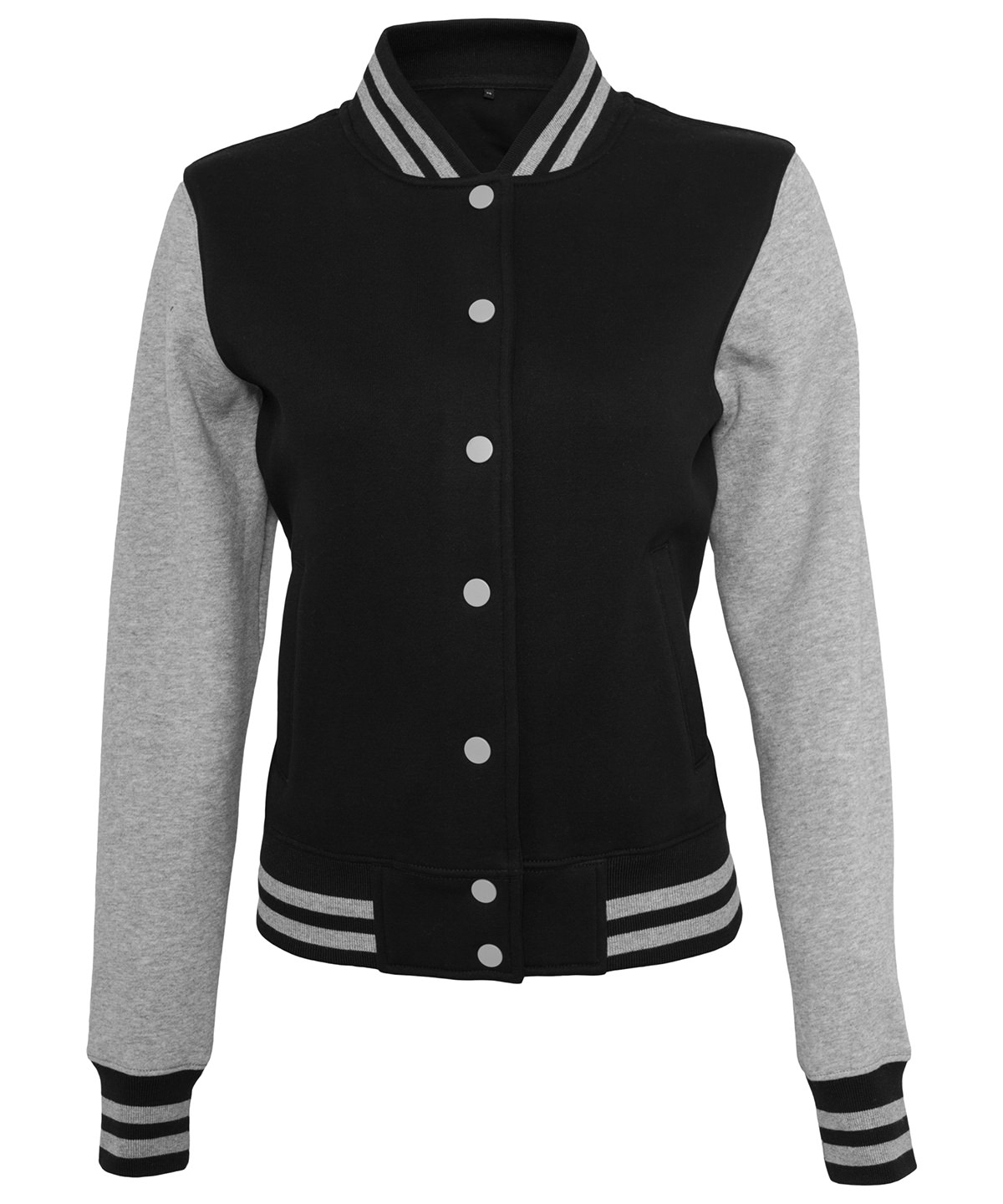 Giacca Women's Sweat College BY027 - Donne Polycotton fresco varsity preppy Top - Foto 14 di 14