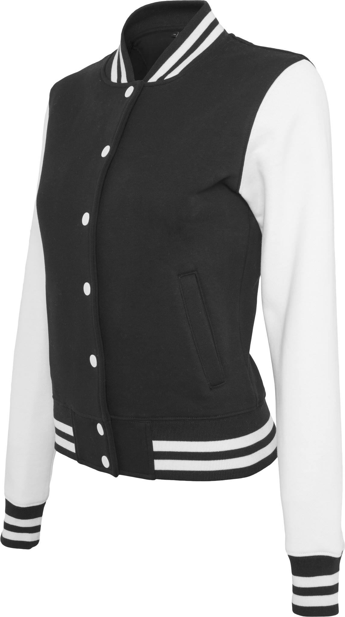 Giacca Women's Sweat College BY027 - Donne Polycotton fresco varsity preppy Top - Foto 10 di 14