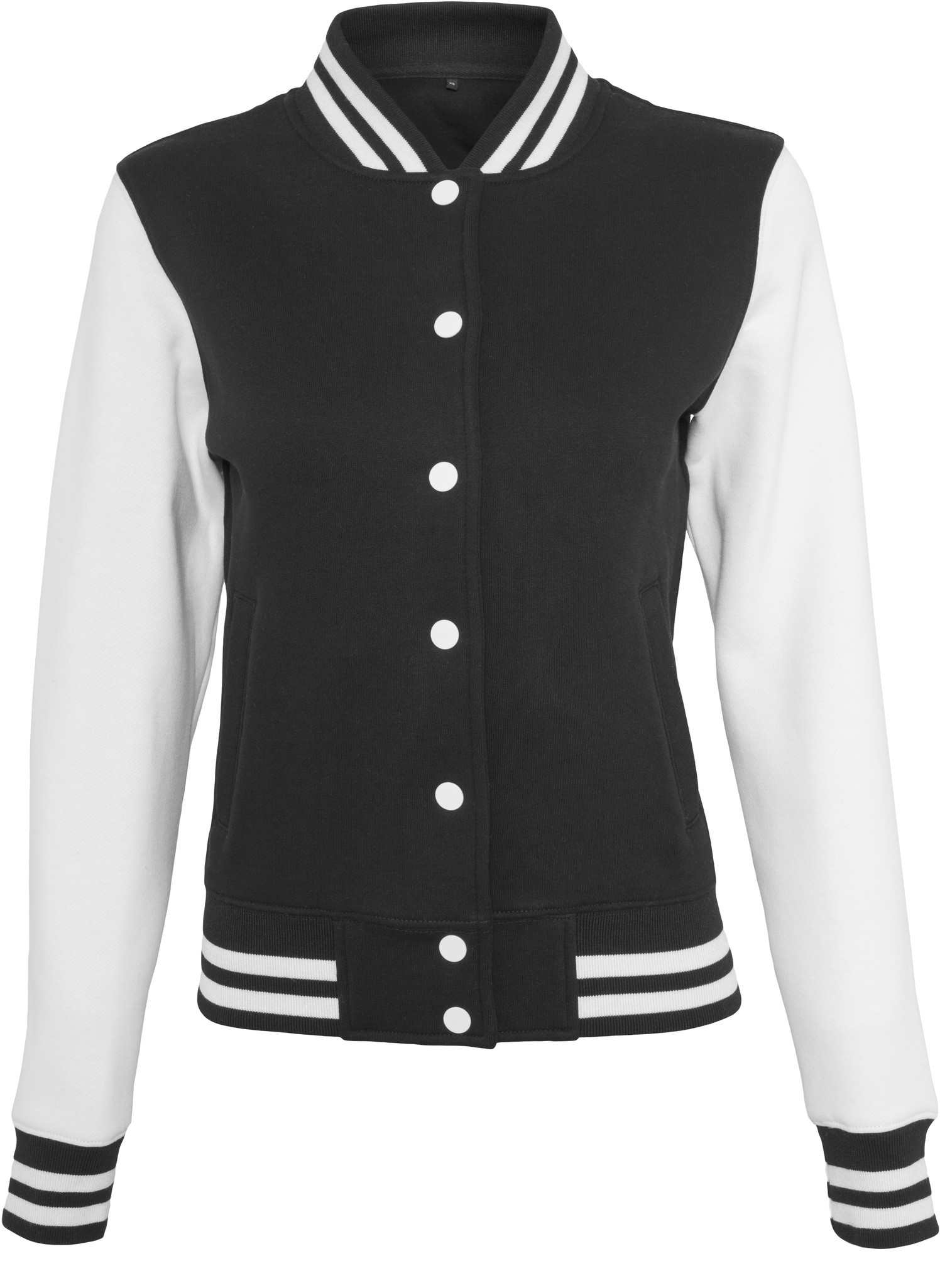 Giacca Women's Sweat College BY027 - Donne Polycotton fresco varsity preppy Top - Foto 12 di 14