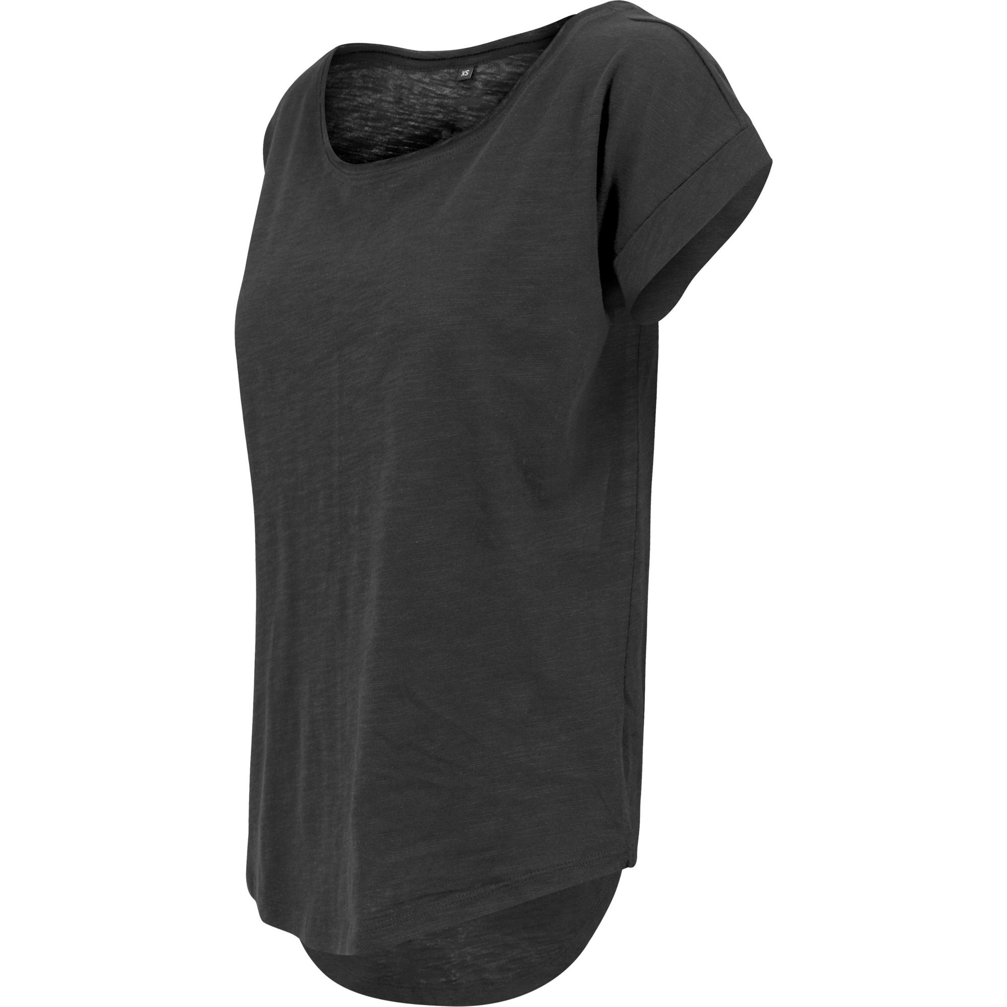 Women's Long Slub Tee BY036 -Plain Short sleeve fashion Classic Cotton T-Shirt - Picture 14 of 38