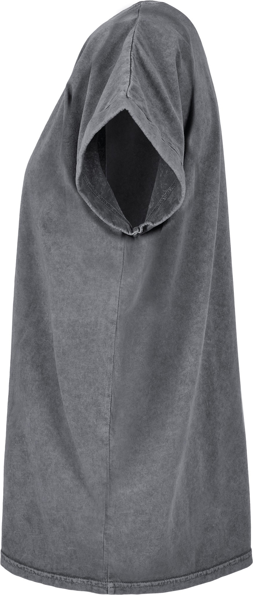 Säuregewaschenes verlängertes Damen-Schulter-T-Shirt - bequem lose Mode - Bild 13 von 24