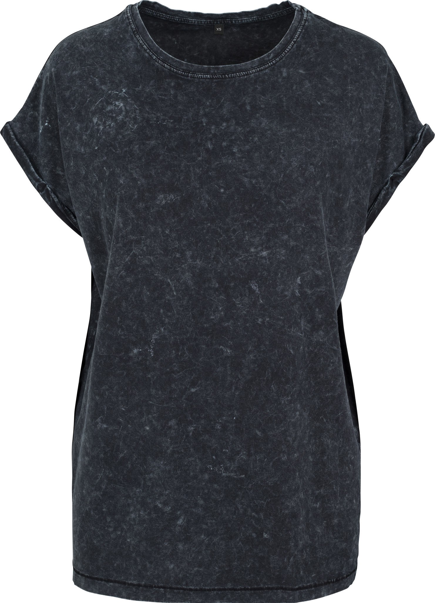 Säuregewaschenes verlängertes Damen-Schulter-T-Shirt - bequem lose Mode - Bild 15 von 24