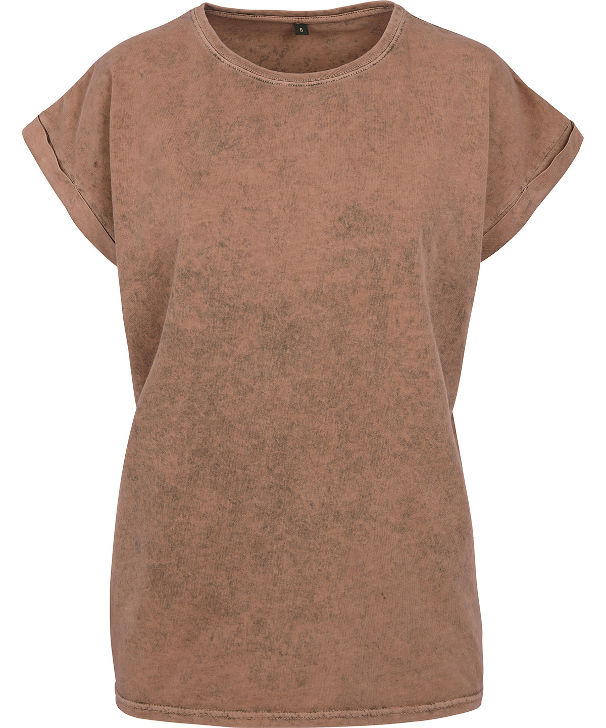 Säuregewaschenes verlängertes Damen-Schulter-T-Shirt - bequem lose Mode - Bild 19 von 24