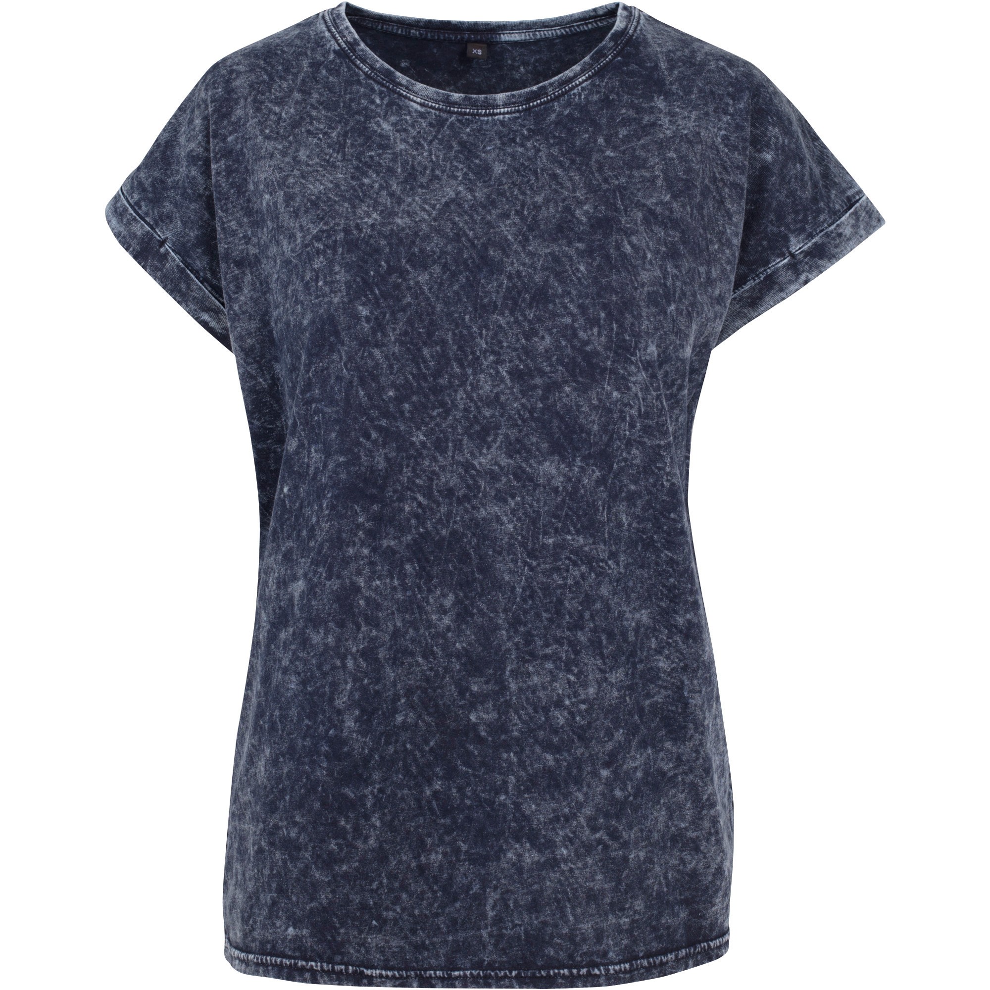 Säuregewaschenes verlängertes Damen-Schulter-T-Shirt - bequem lose Mode - Bild 22 von 24