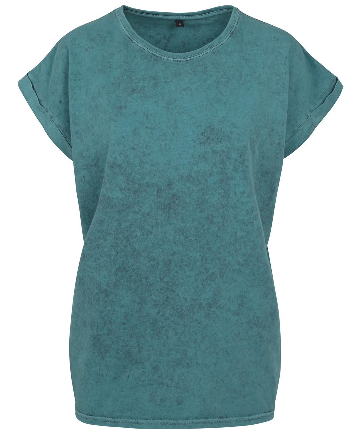 Säuregewaschenes verlängertes Damen-Schulter-T-Shirt - bequem lose Mode - Bild 24 von 24