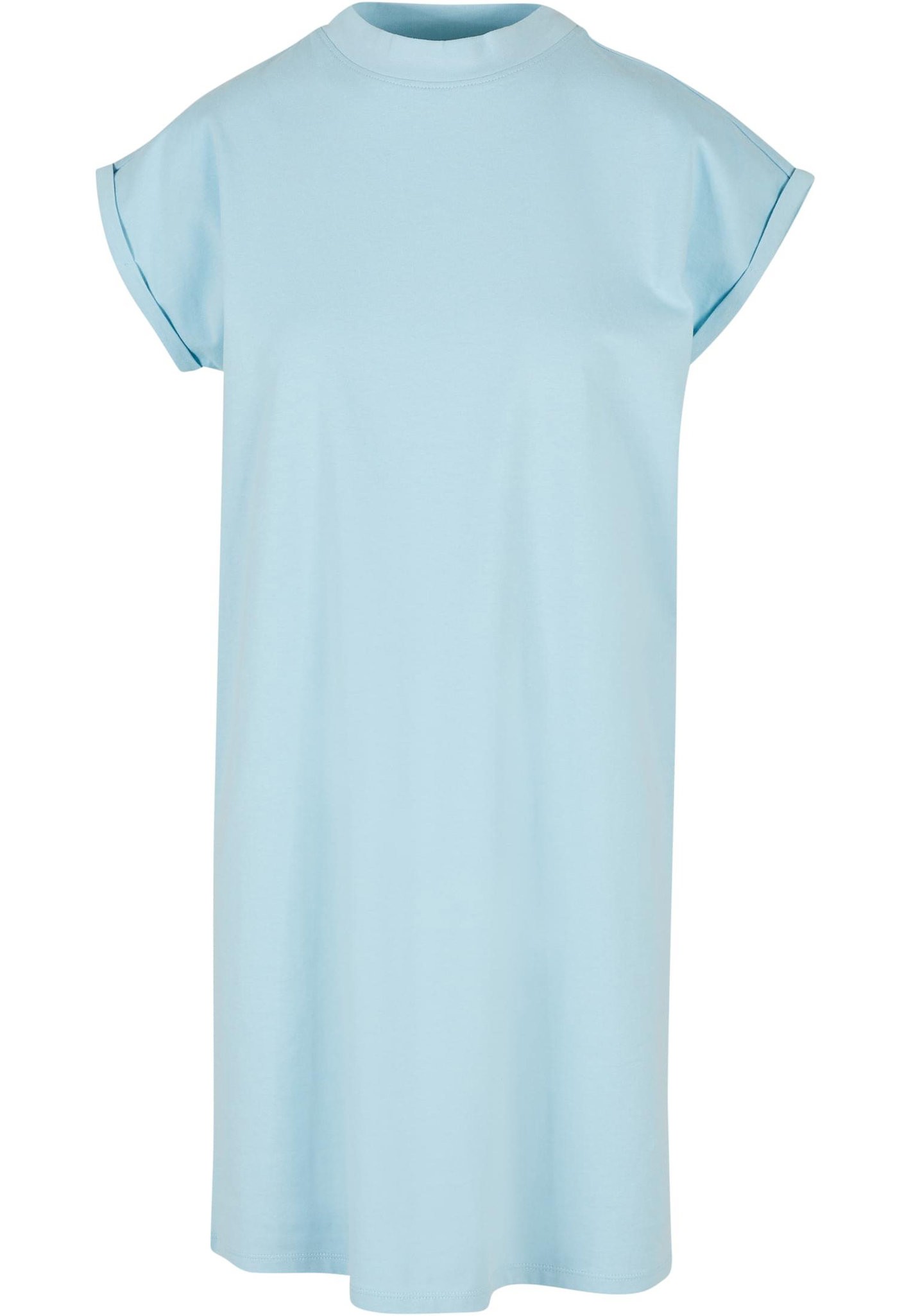 Build Your Brand Women’s turtle extended shoulder dress – Slight stand-up collar
