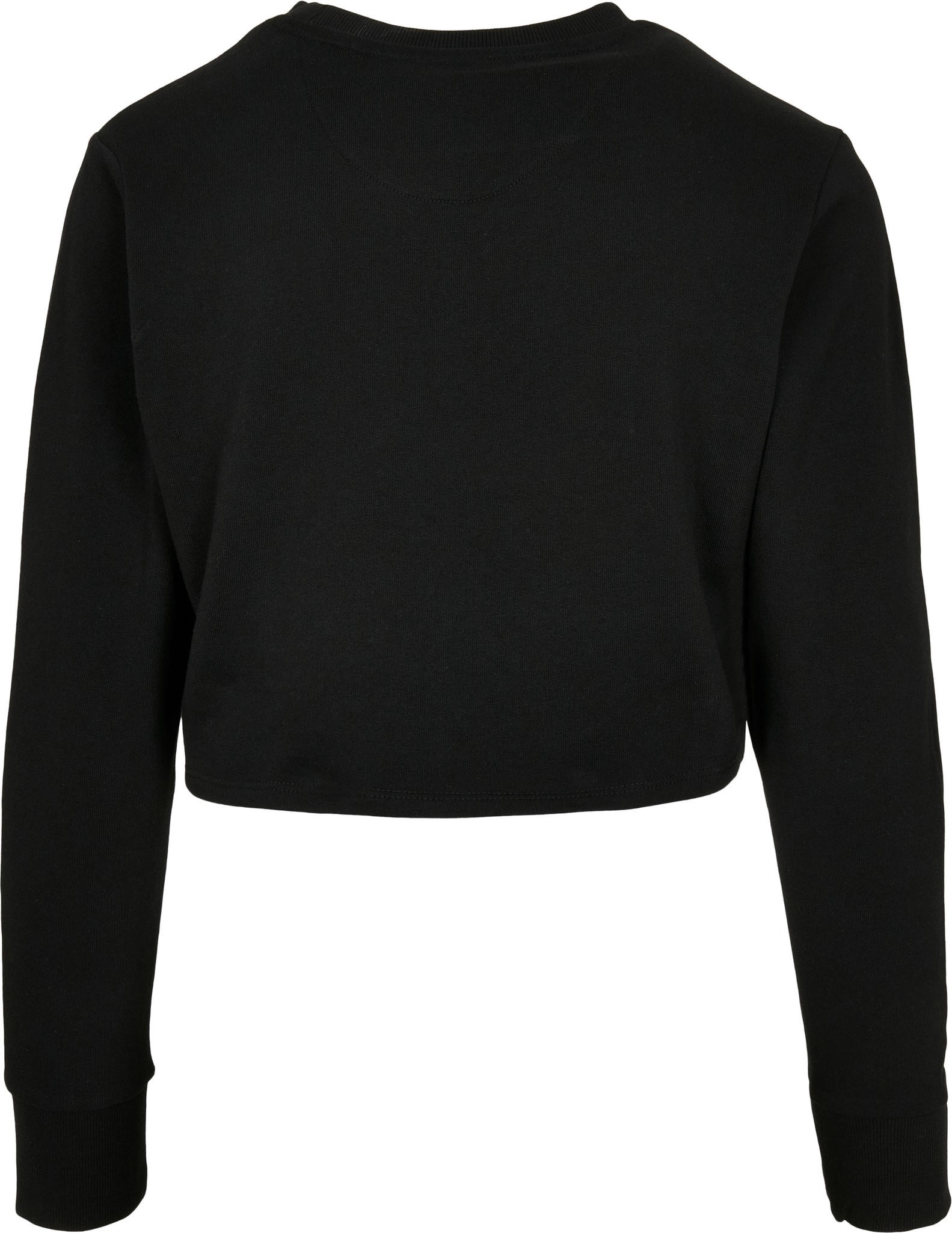 Donna Terry Cropped Crew - Crop top casual trendy Urban Street Style tinta unita - Foto 12 di 13