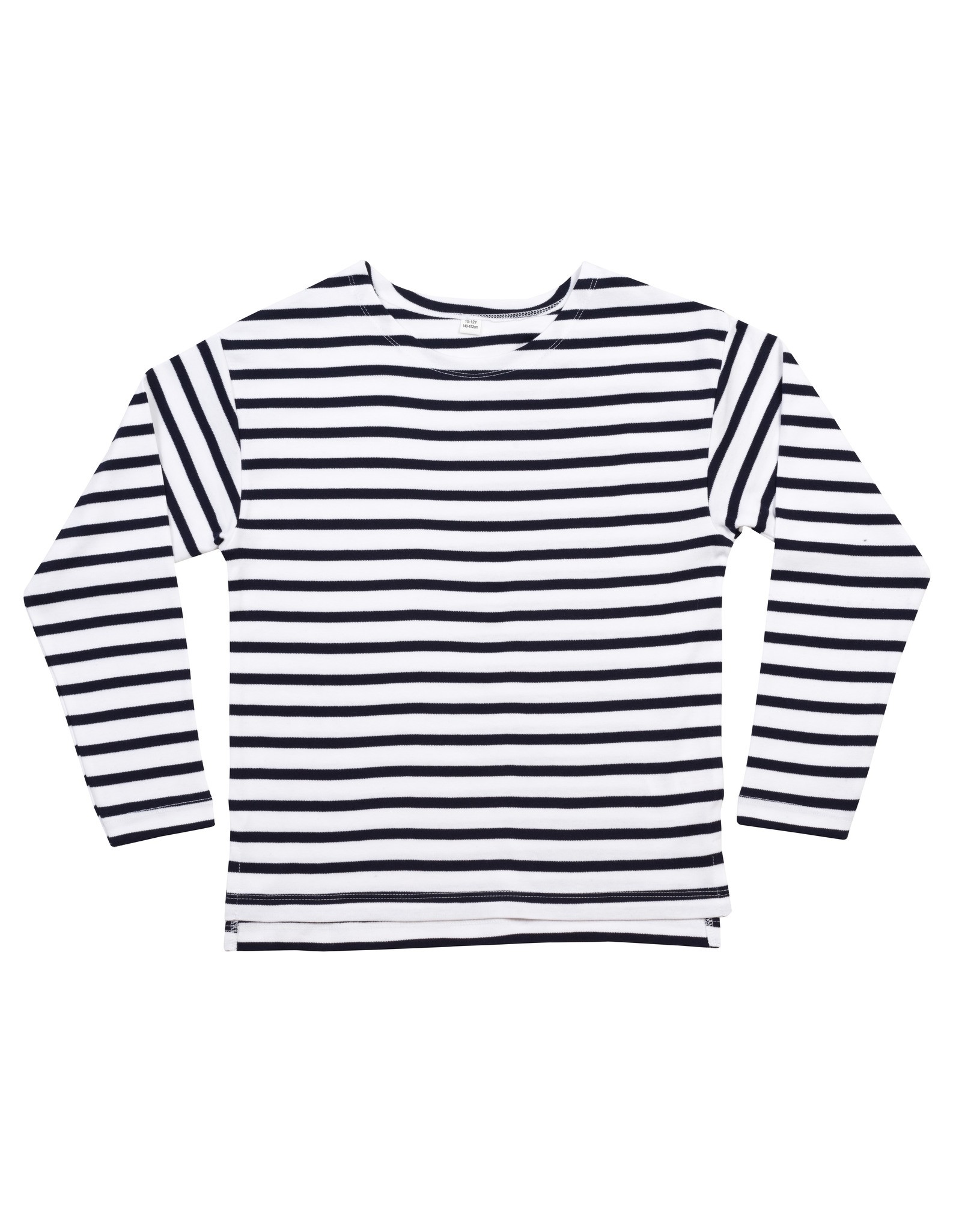 Babybugz Kids Breton T-Shirt MK84 - Long Sleeve Toddler Cotton Tee - Picture 8 of 9