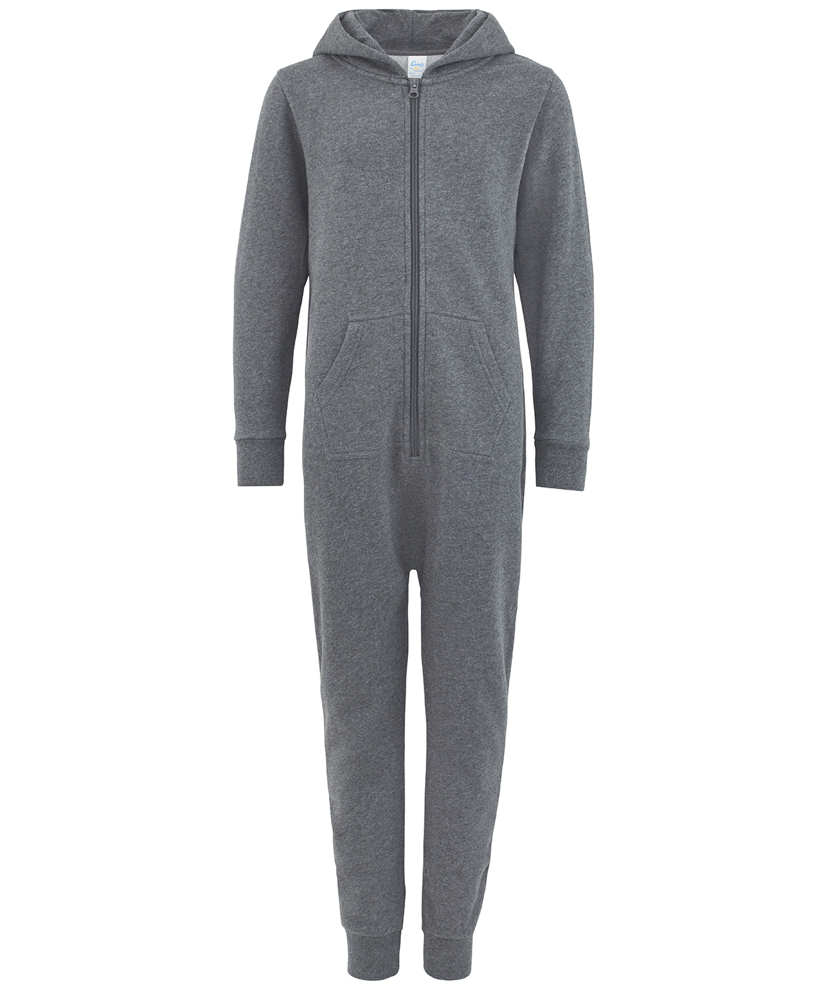 Comfy Co Kids Hood Zip Up All In One (CC001J) - Boys Girls Jumpsuit - Picture 4 of 10