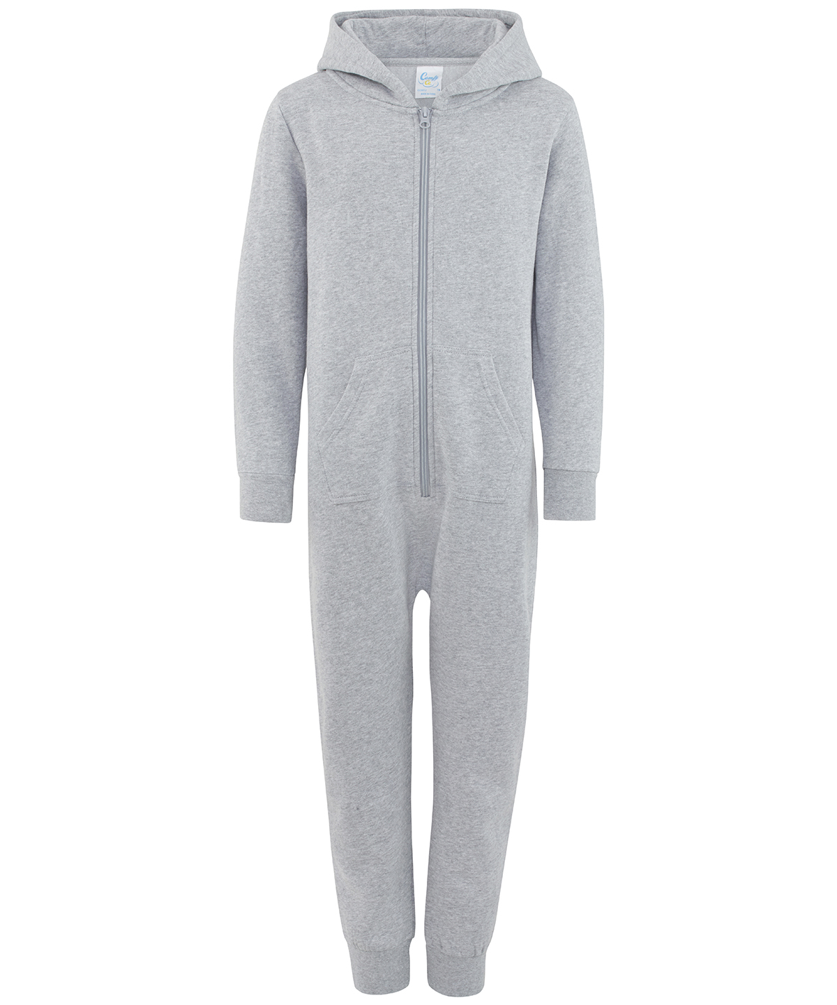 Comfy Co Kids Hood Zip Up All In One (CC001J) - Boys Girls Jumpsuit - Picture 5 of 10