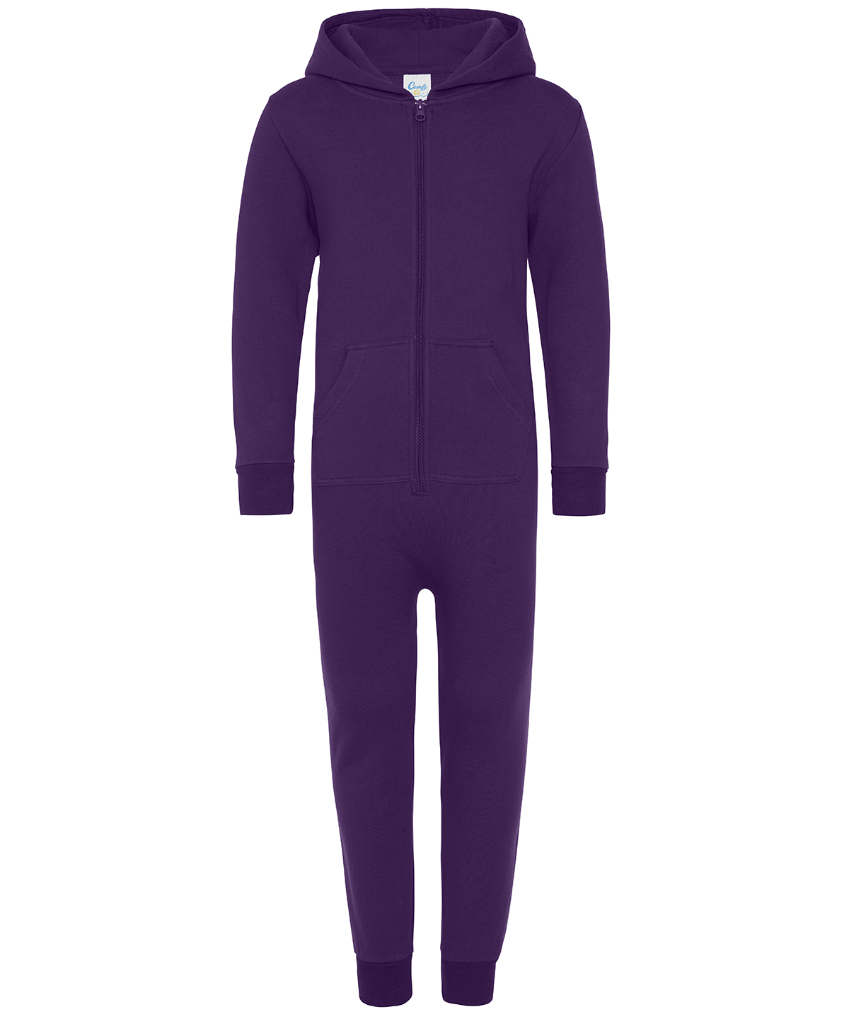 Comfy Co Kids Hood Zip Up All In One (CC001J) - Boys Girls Jumpsuit - Picture 8 of 10
