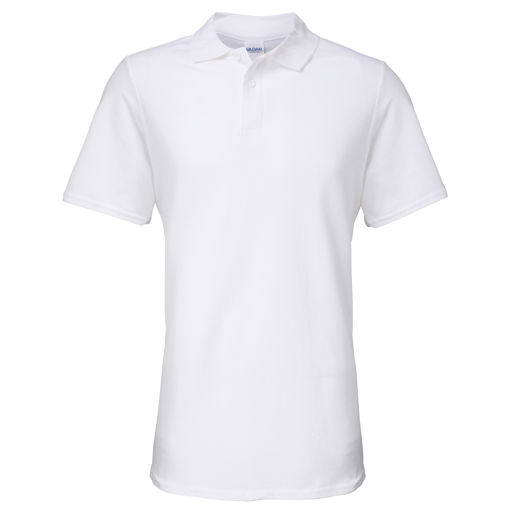Men's Double Pique Polo 64800 - Gildan Softstyle Pure Ringspun Cotton Tee - Picture 21 of 21